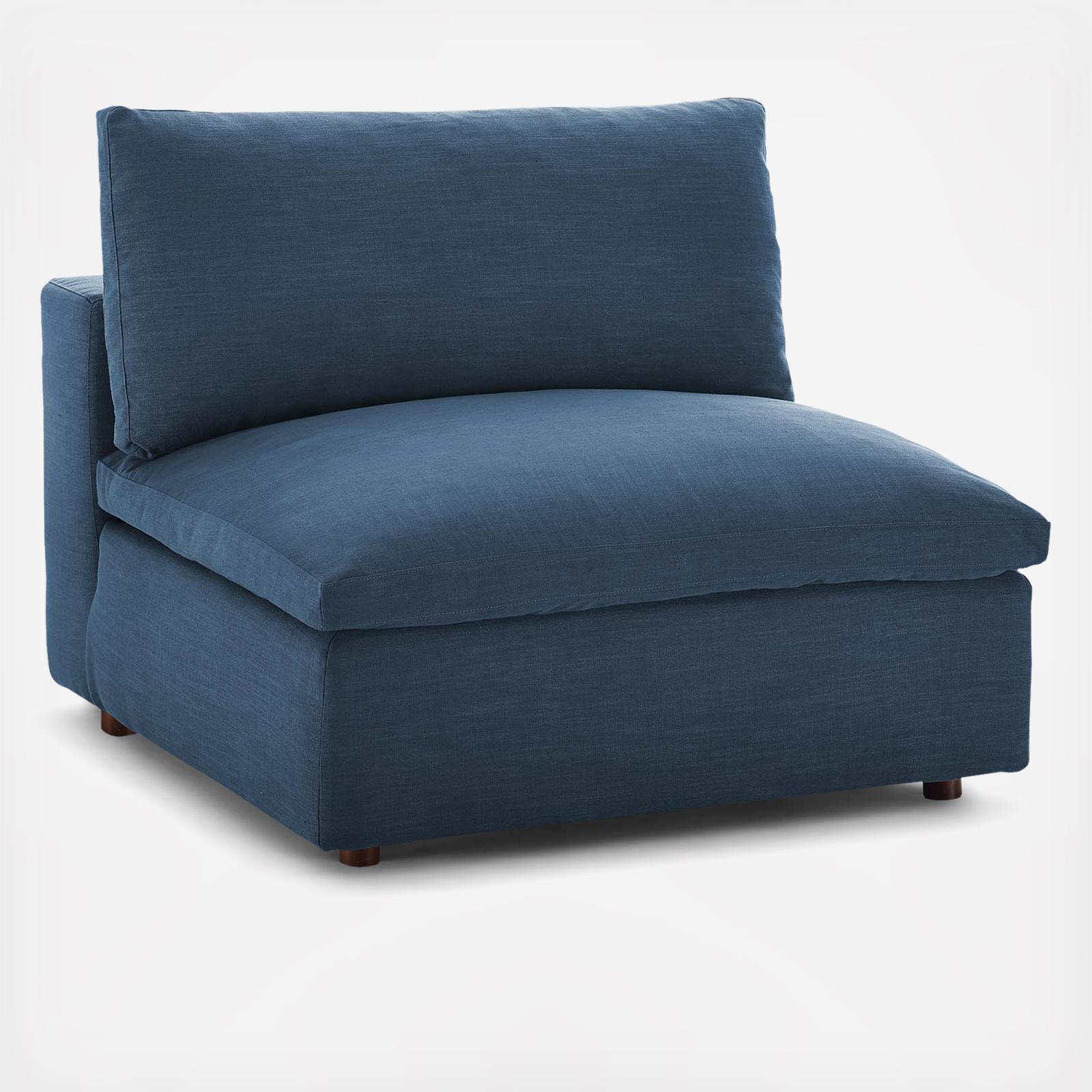 Commix Overstuffed Armless Chair 16 Commix Overstuffed Armless Chair