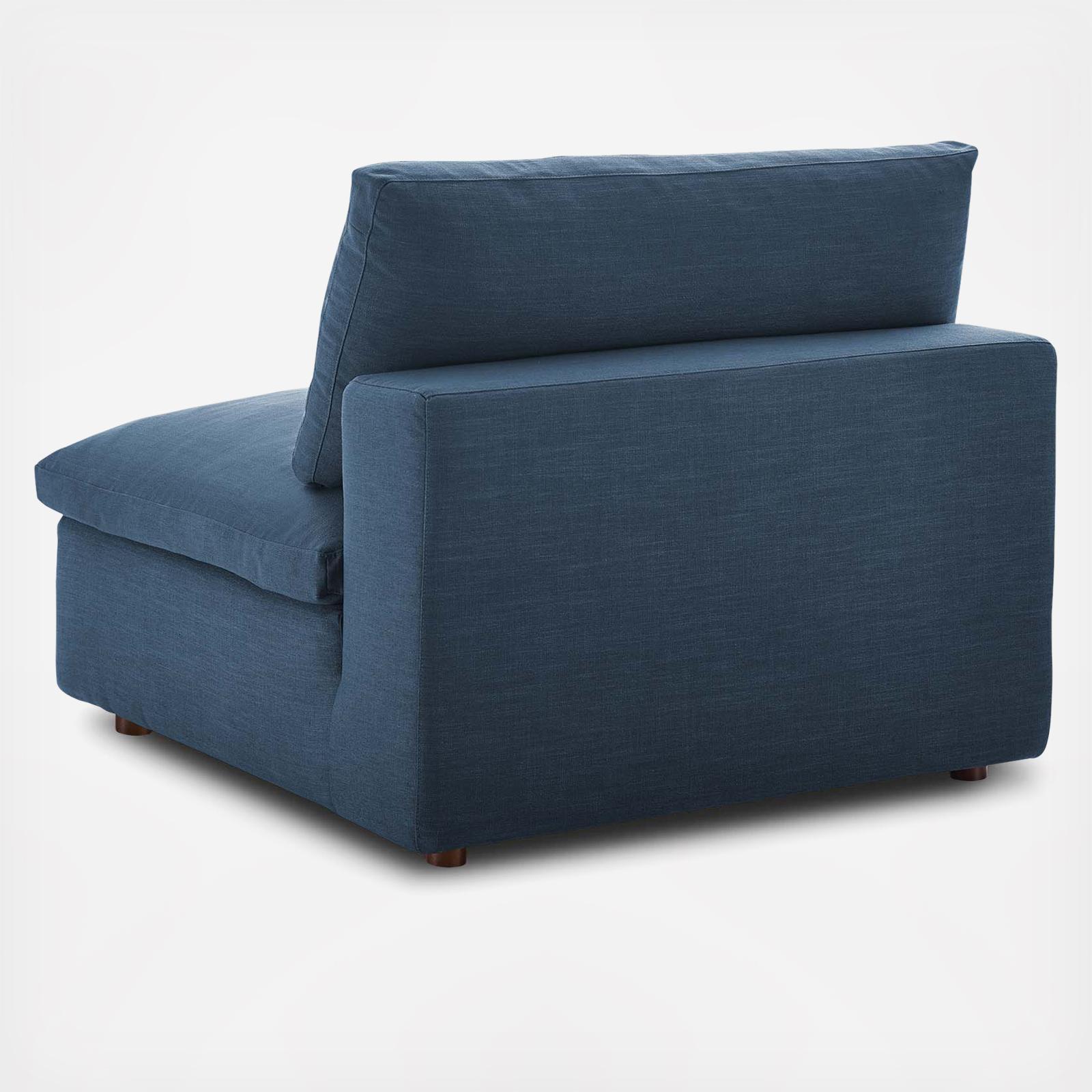 Commix Overstuffed Armless Chair 2 Commix Overstuffed Armless Chair