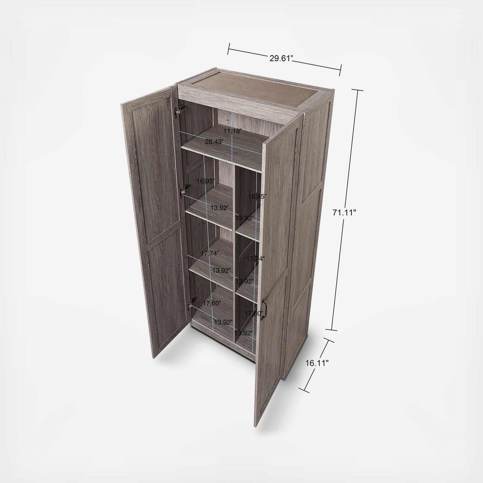 Cornelia 7-Shelf Storage Cabinet 3 Cornelia 7-Shelf Storage Cabinet