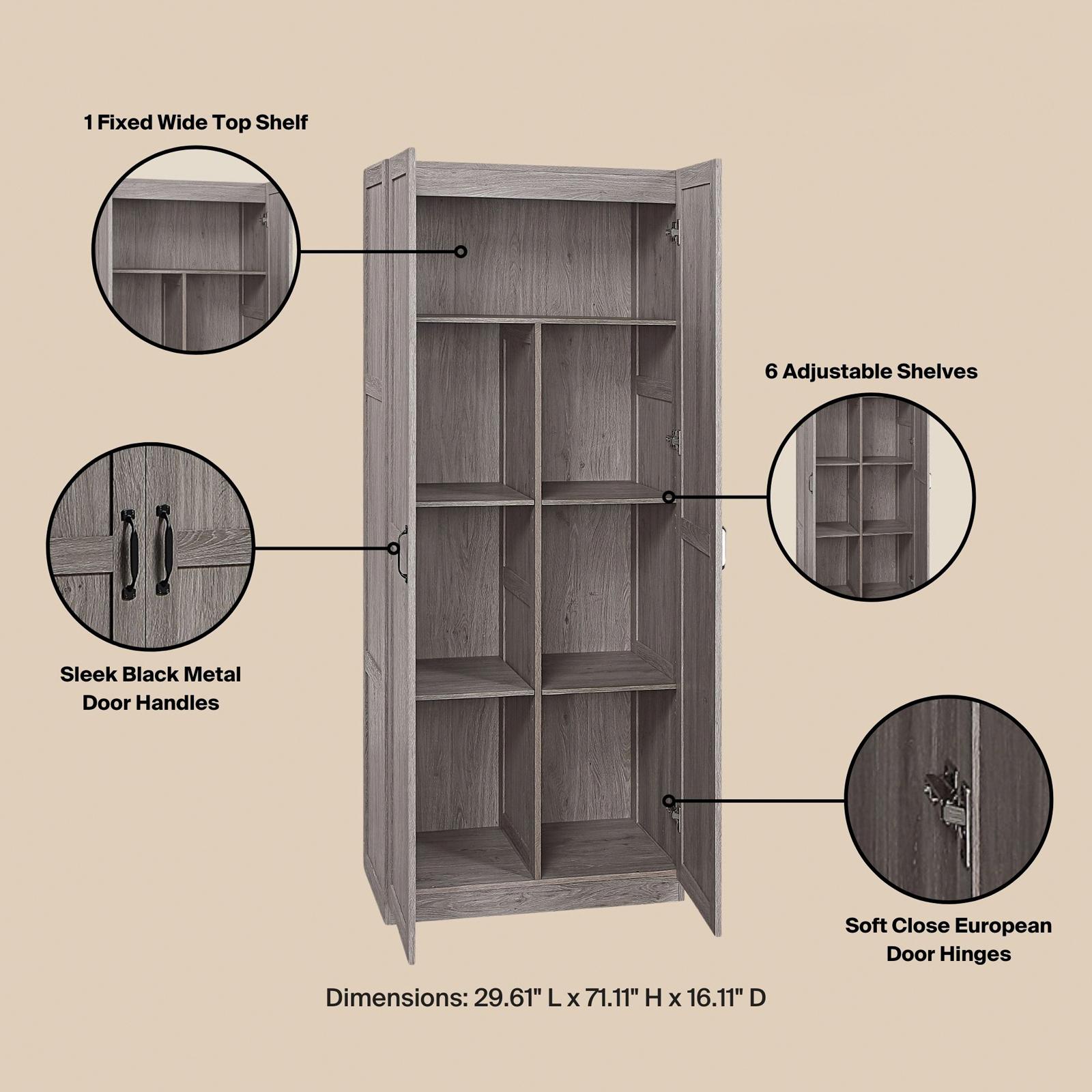 Cornelia 7-Shelf Storage Cabinet 4 Cornelia 7-Shelf Storage Cabinet