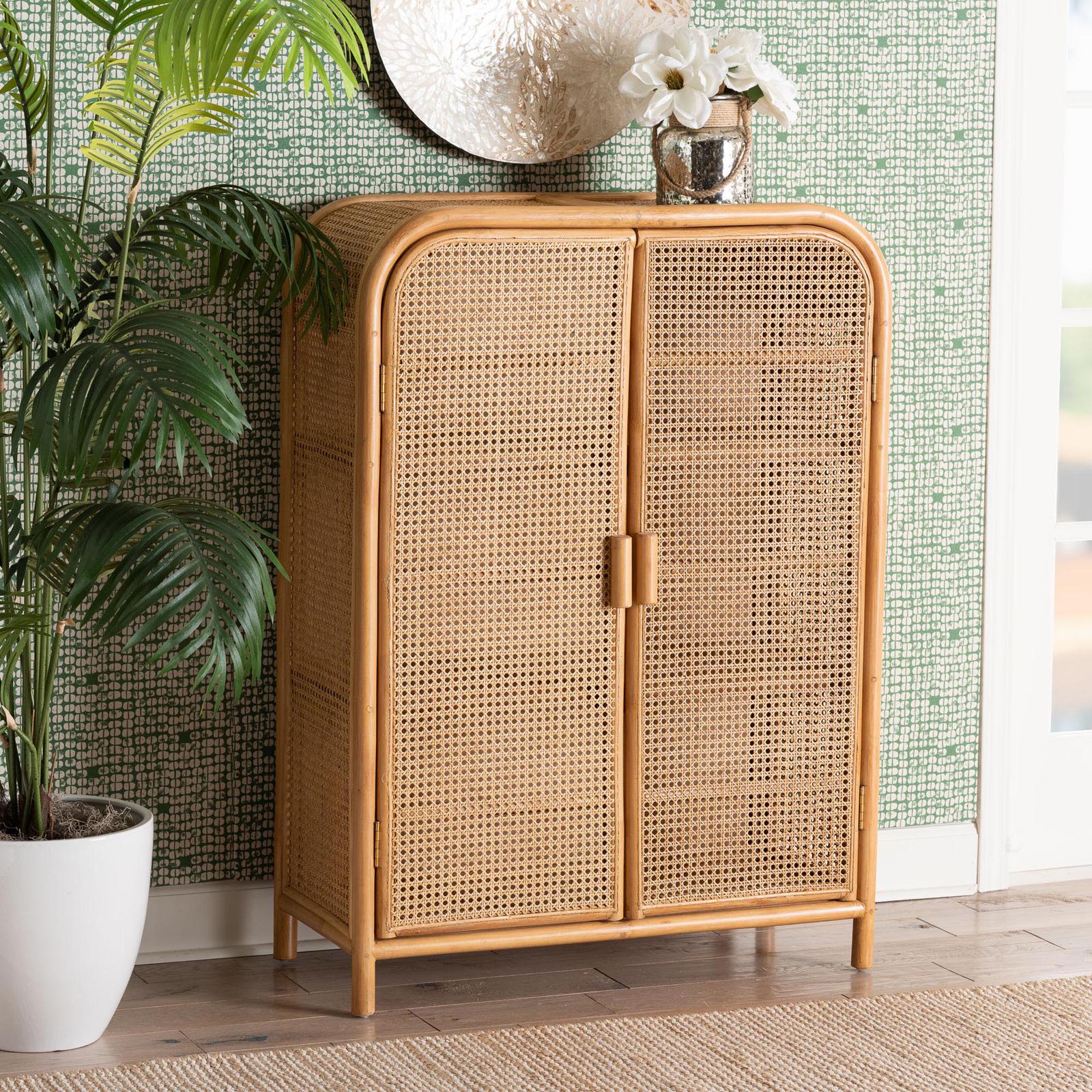 Curacao Modern Bohemian 2-Door Storage Cabinet 10 Curacao Modern Bohemian 2-Door Storage Cabinet