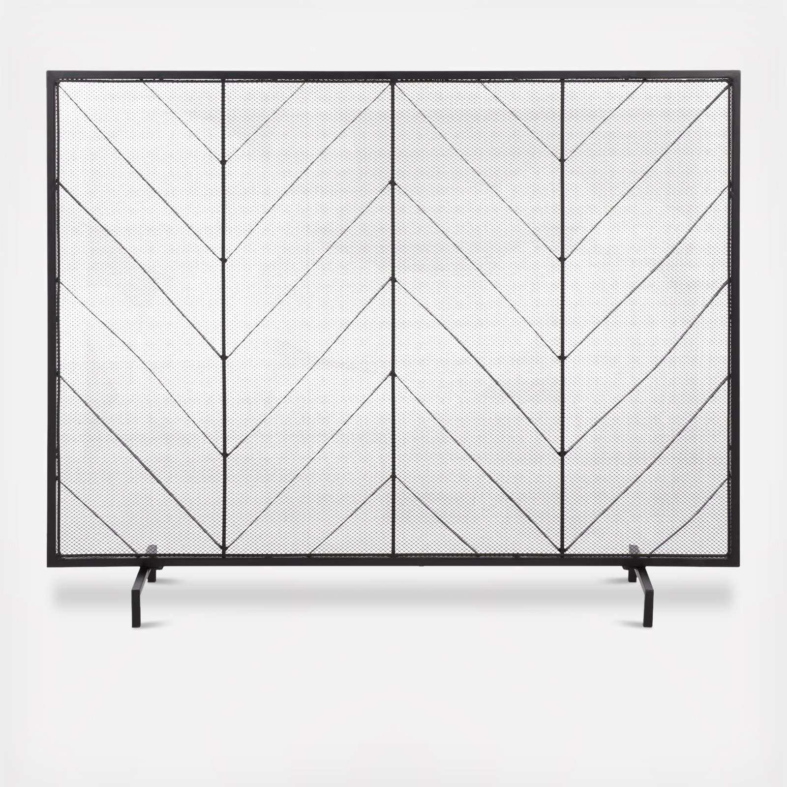 Dama Chevron Fireplace Screen