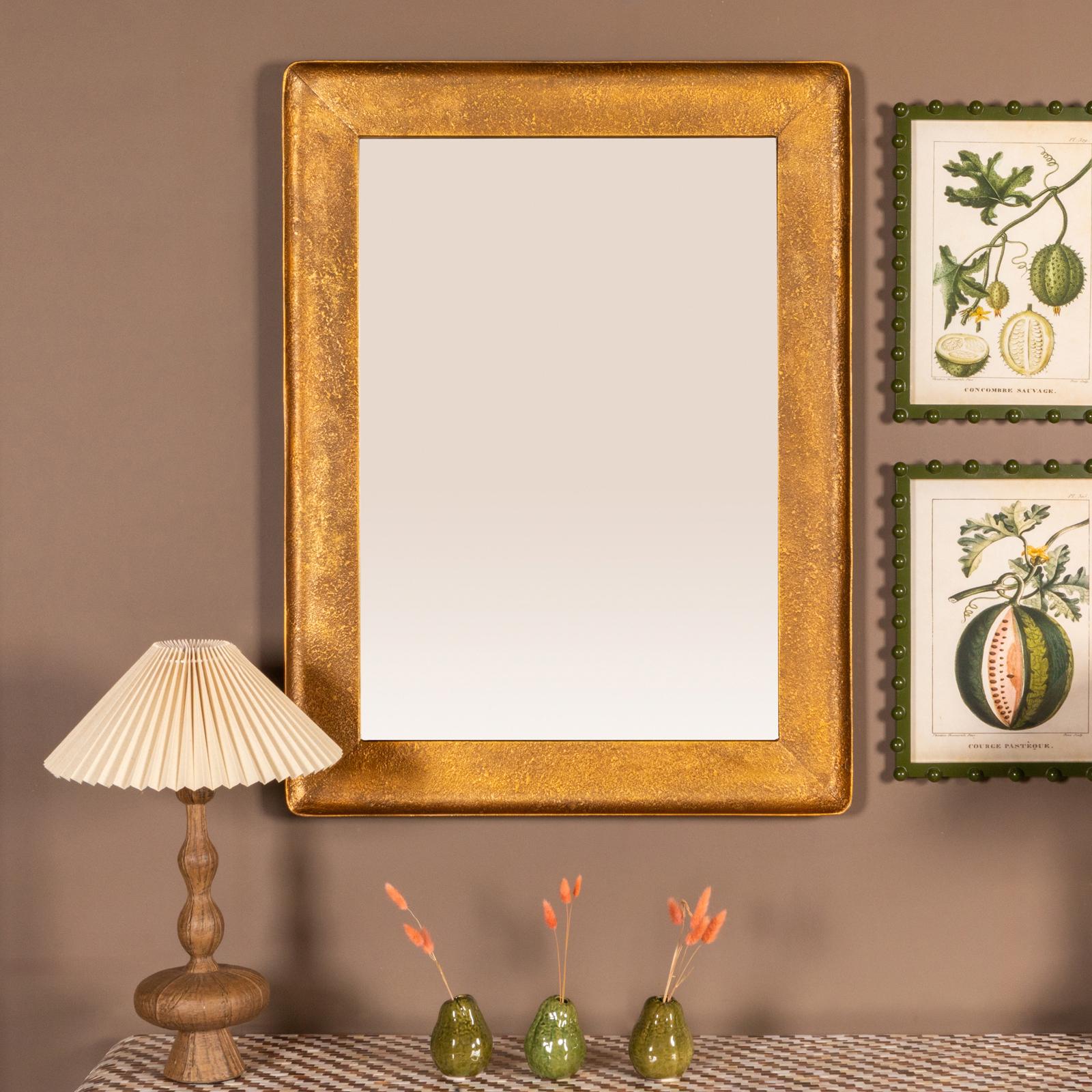 Elias Raised Edge Metal Wall Mirror