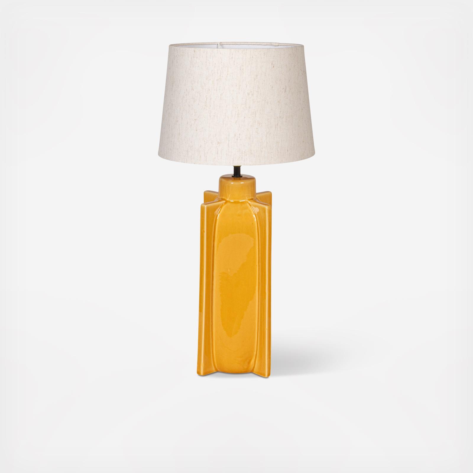 Coraline Ceramic Tall Table Lamp with Linen Shade