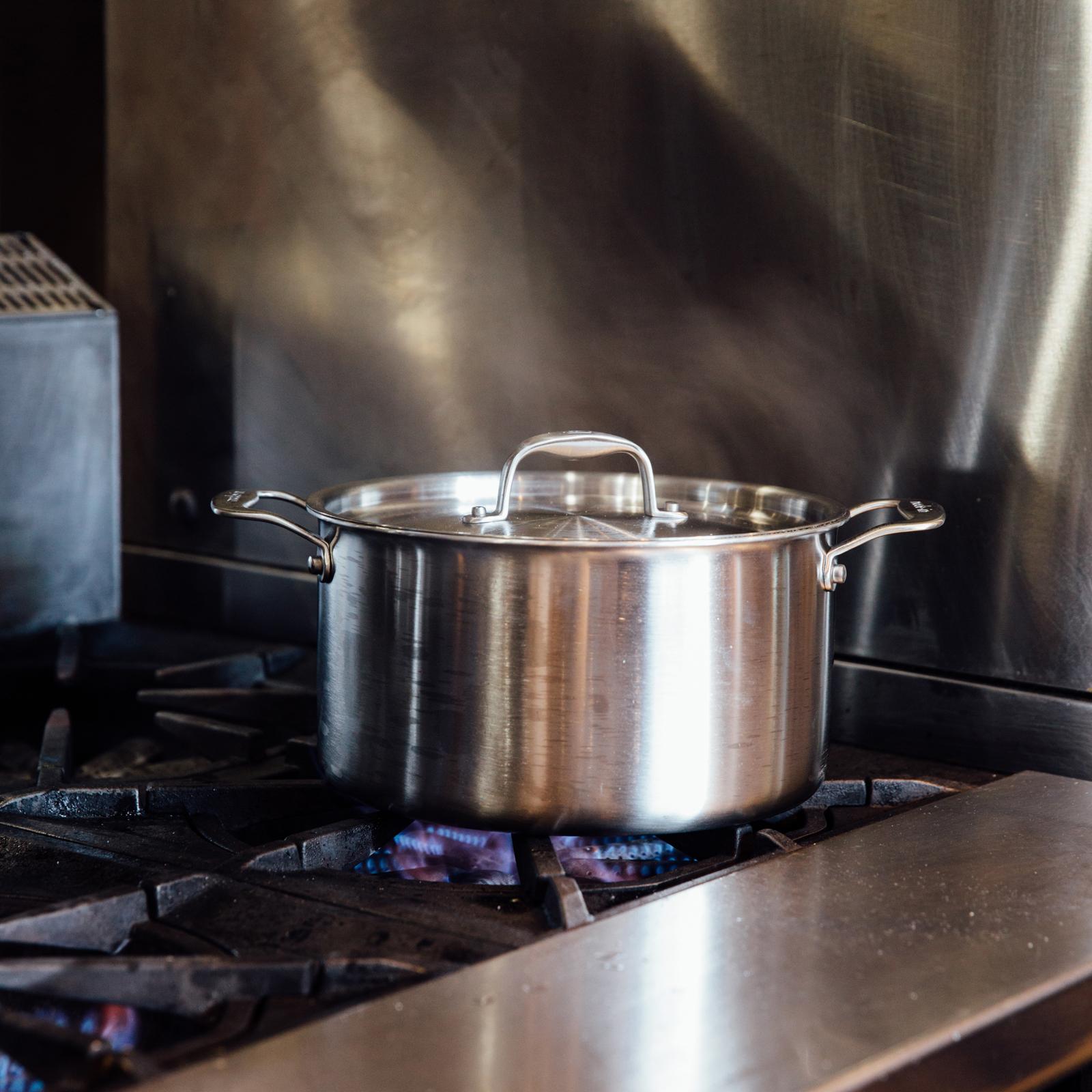 Stainless Clad Stock Pot with Lid