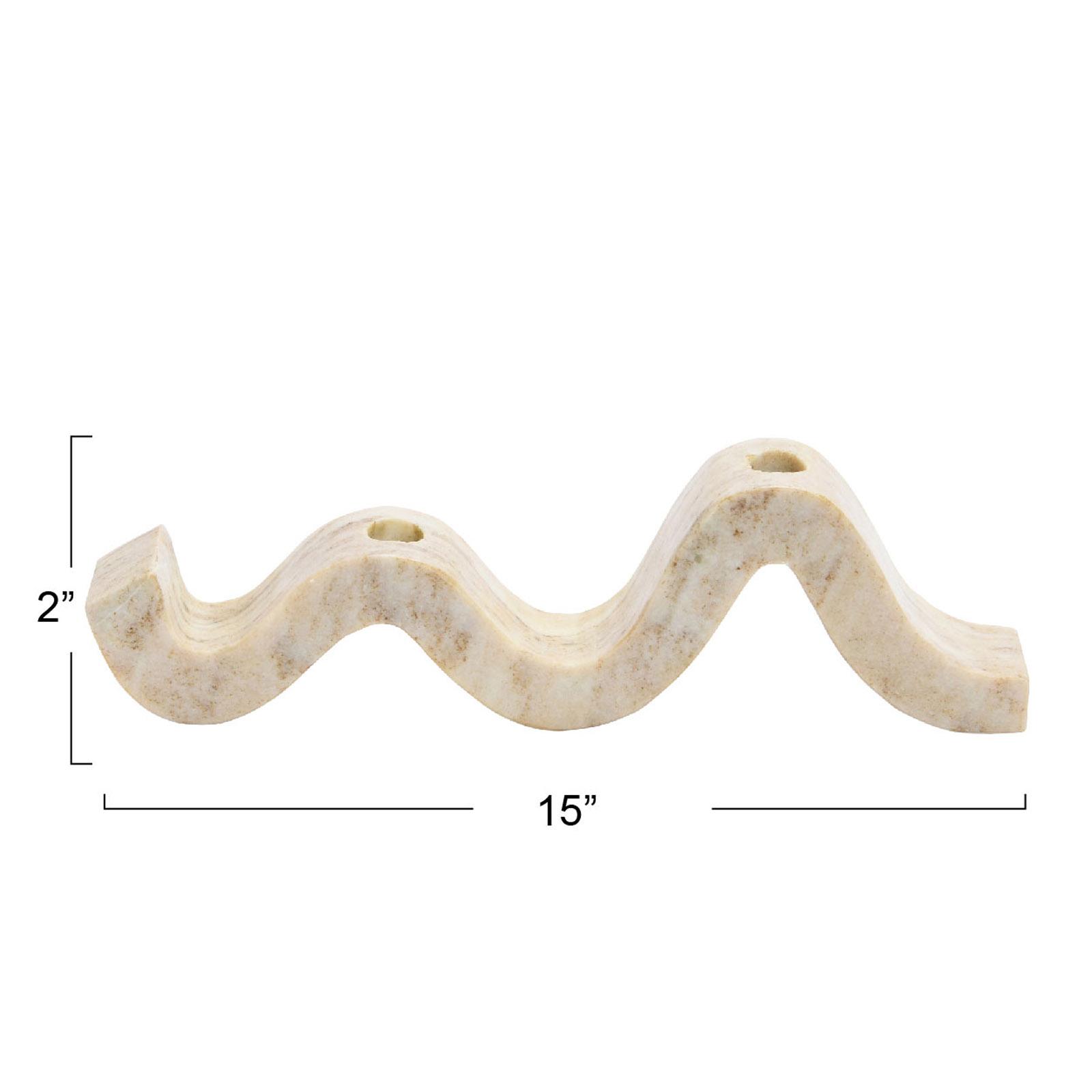 Modern Marble Wave Double Taper Candle Holder 8 Modern Marble Wave Double Taper Candle Holder