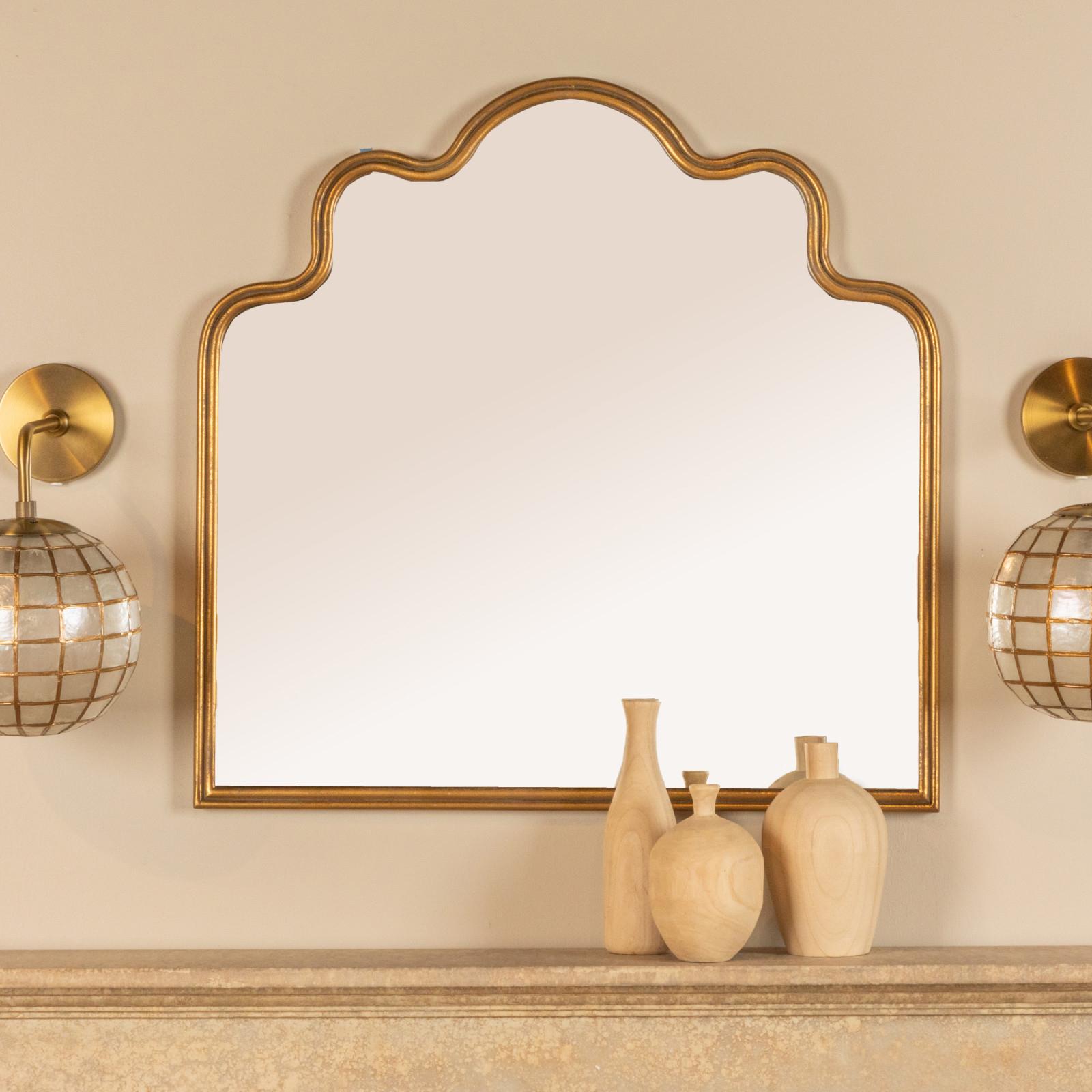 Ava Wavy Scalloped Arched Wall Mirror 10 Ava Wavy Scalloped Arched Wall Mirror