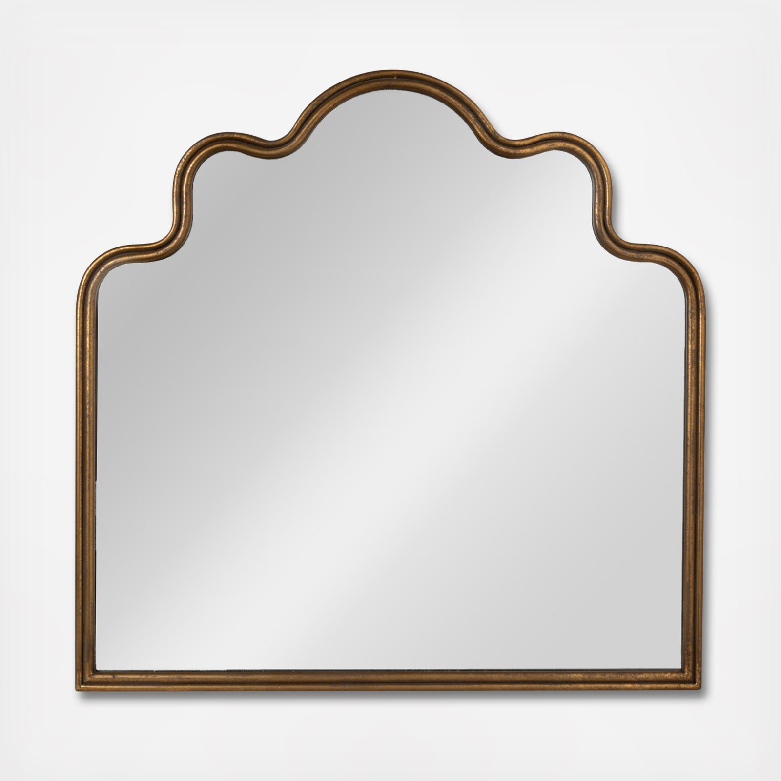 Ava Wavy Scalloped Arched Wall Mirror