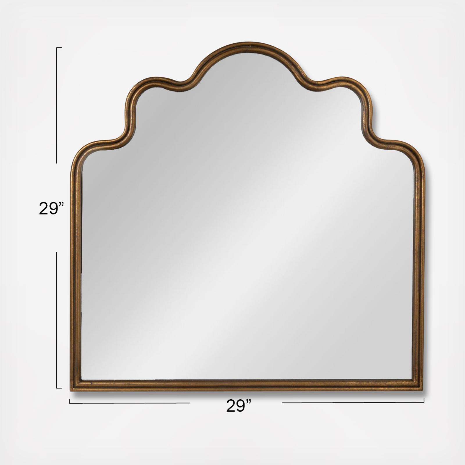 Ava Wavy Scalloped Arched Wall Mirror 7 Ava Wavy Scalloped Arched Wall Mirror