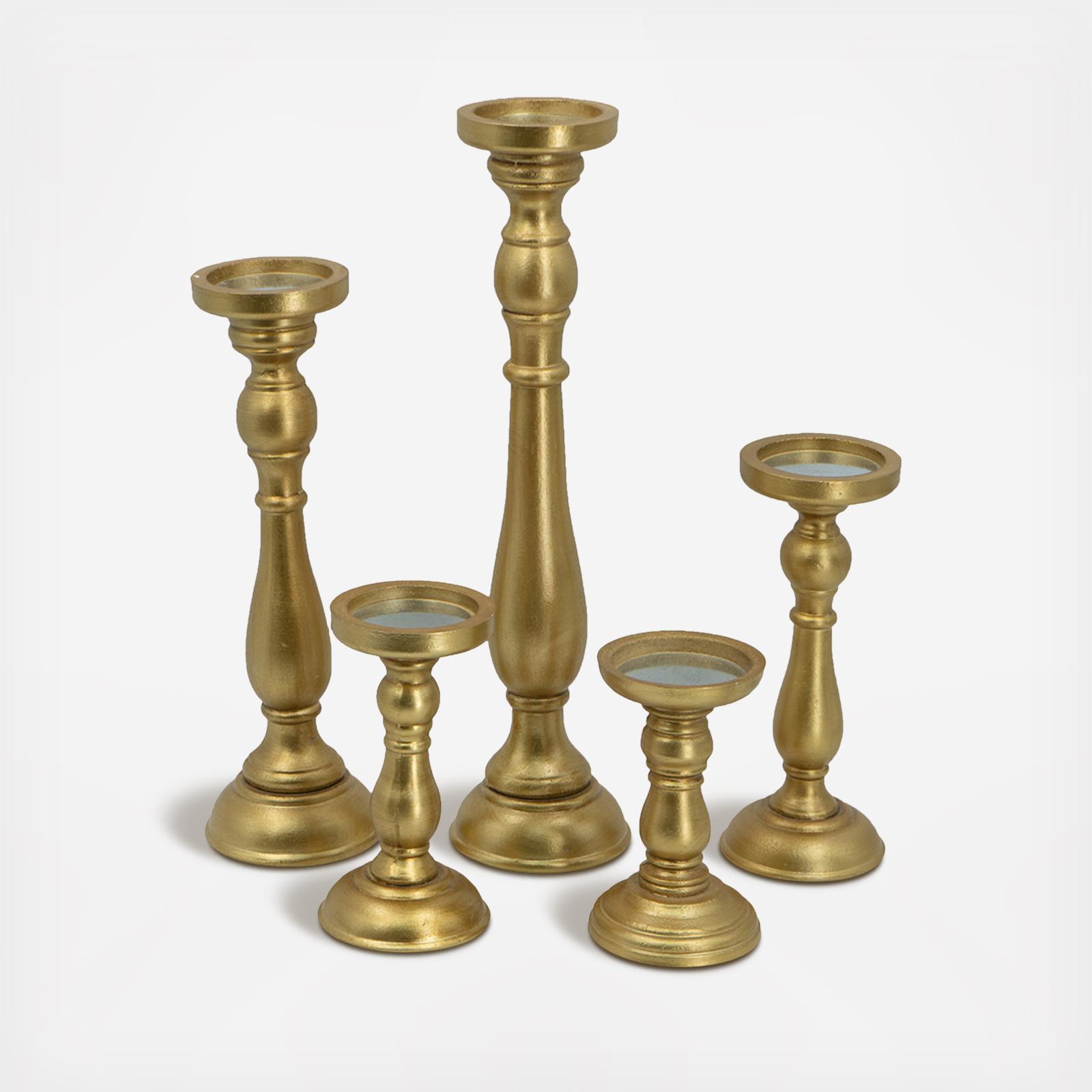 Transitional 5-Piece Candle Holder Set 14 Transitional 5-Piece Candle Holder Set