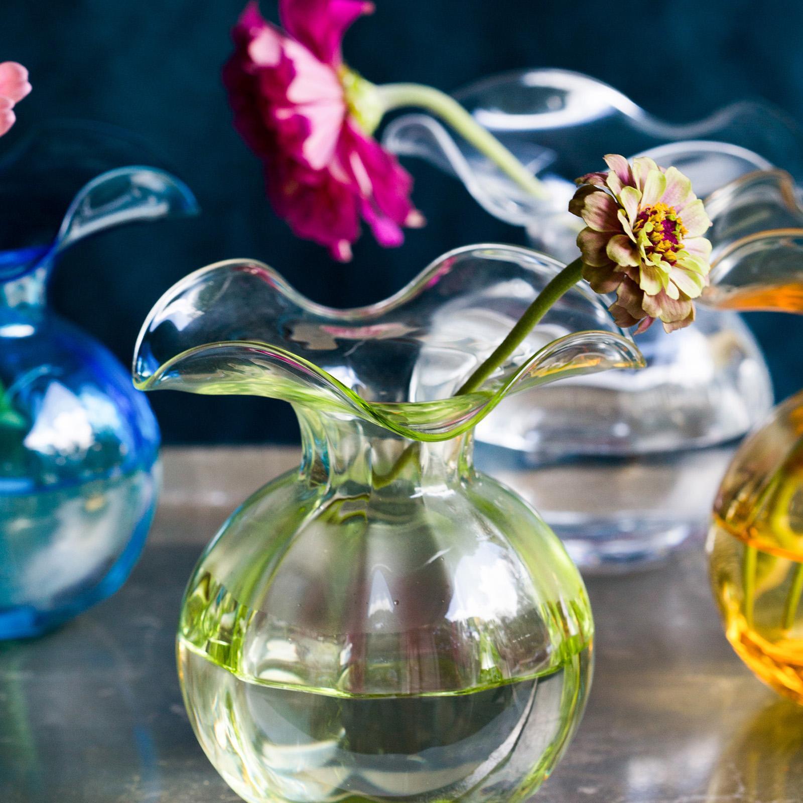 Hibiscus Colored Small Bud Vase 1 Hibiscus Colored Small Bud Vase