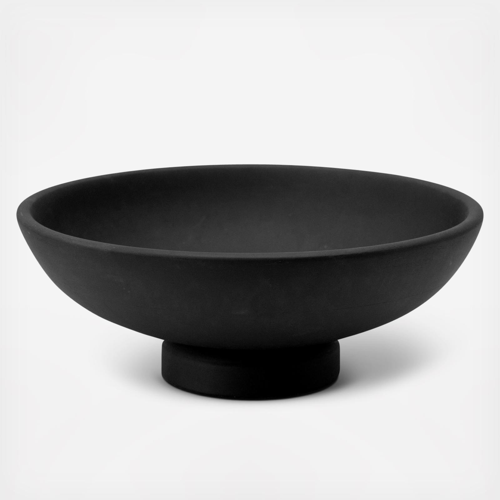 Mango Wood Footed Bowl