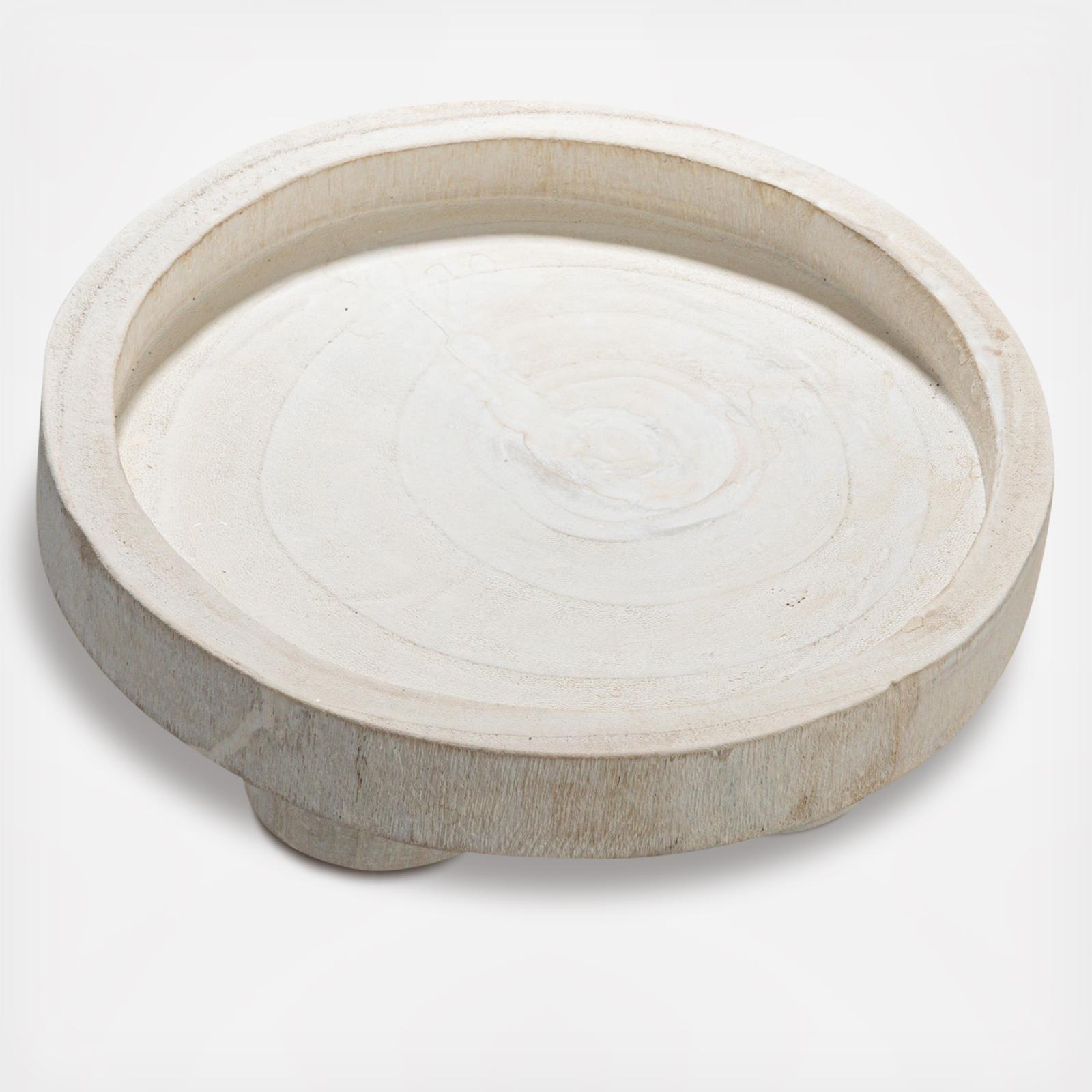 Paulownia Wood Pedestal Tray 5 Paulownia Wood Pedestal Tray