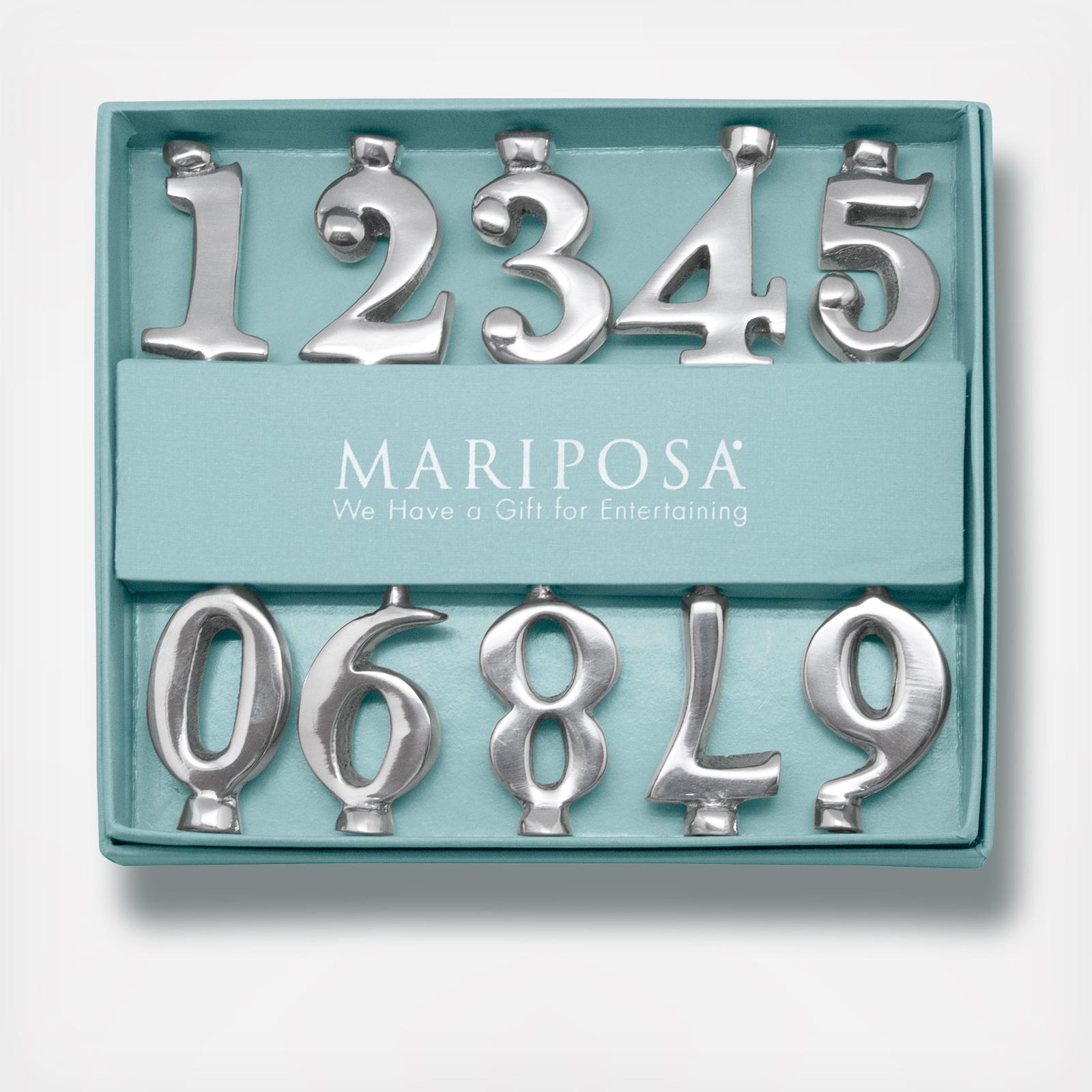 Number Candle Holder Set 3 Number Candle Holder Set