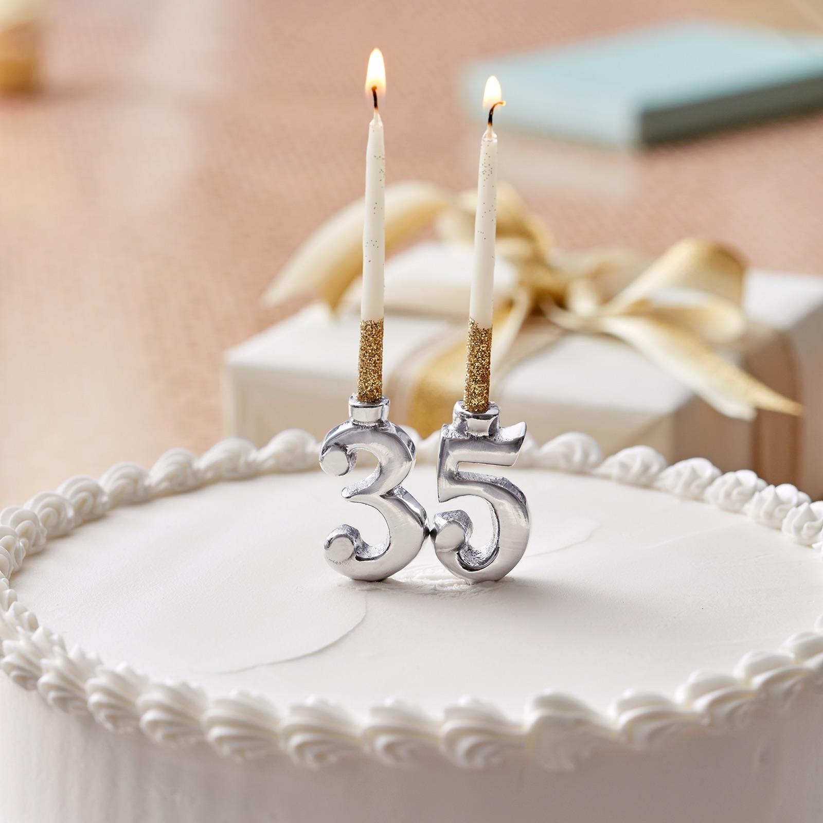 Number Candle Holder Set 4 Number Candle Holder Set