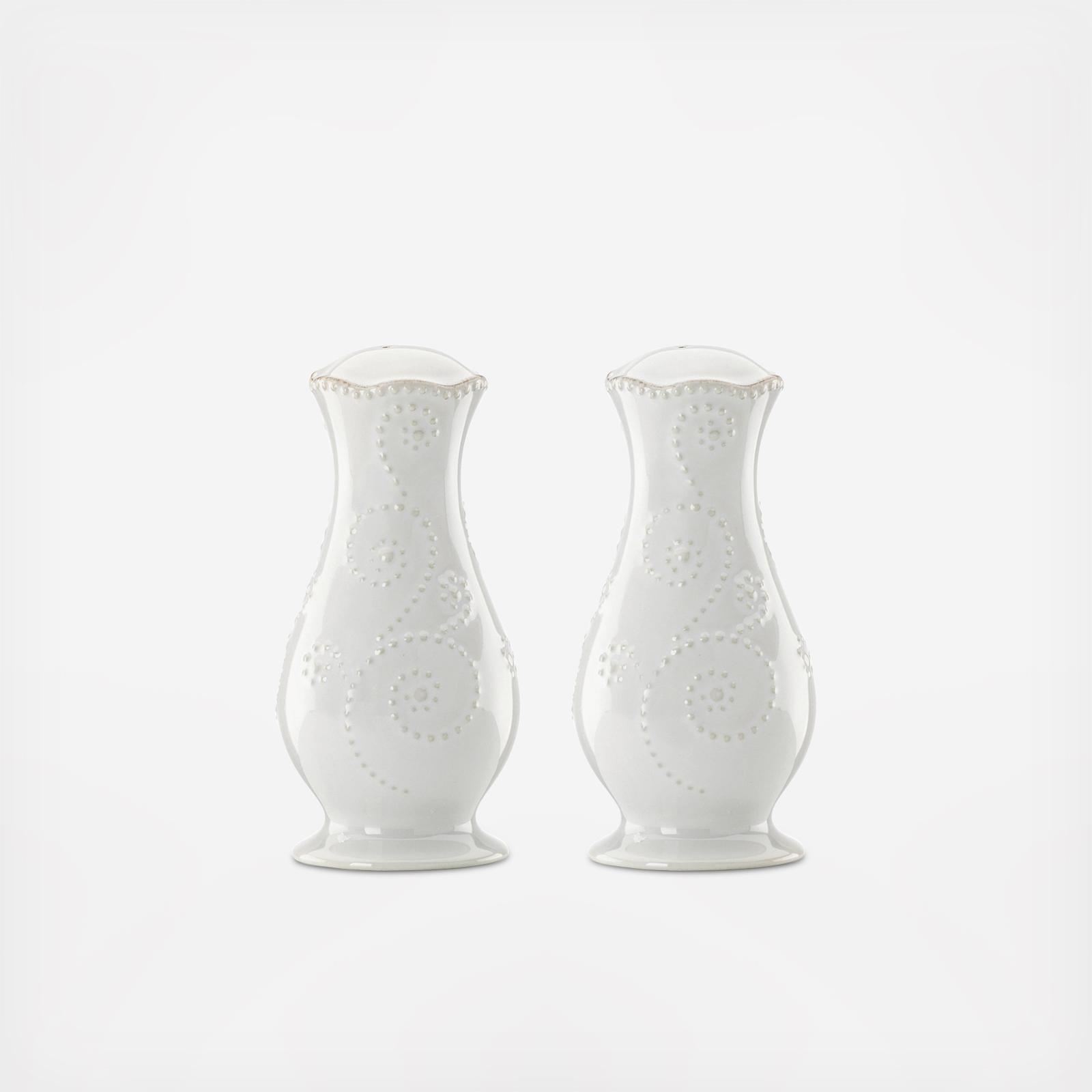 French Perle Tall Salt & Pepper Shakers 2 French Perle Tall Salt & Pepper Shakers