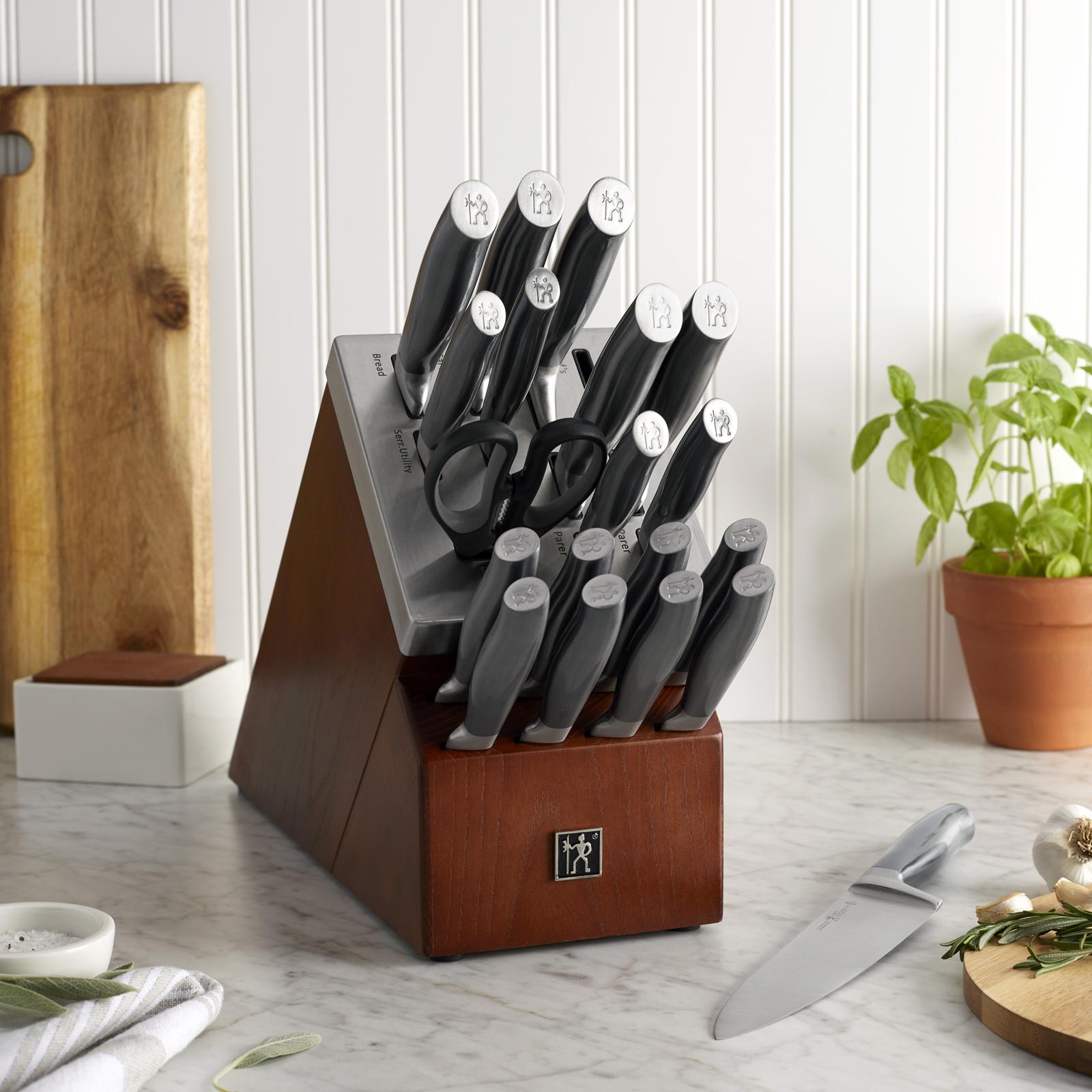 Graphite 20-Piece Self-Sharpening Knife Block Set 14 Graphite 20-Piece Self-Sharpening Knife Block Set