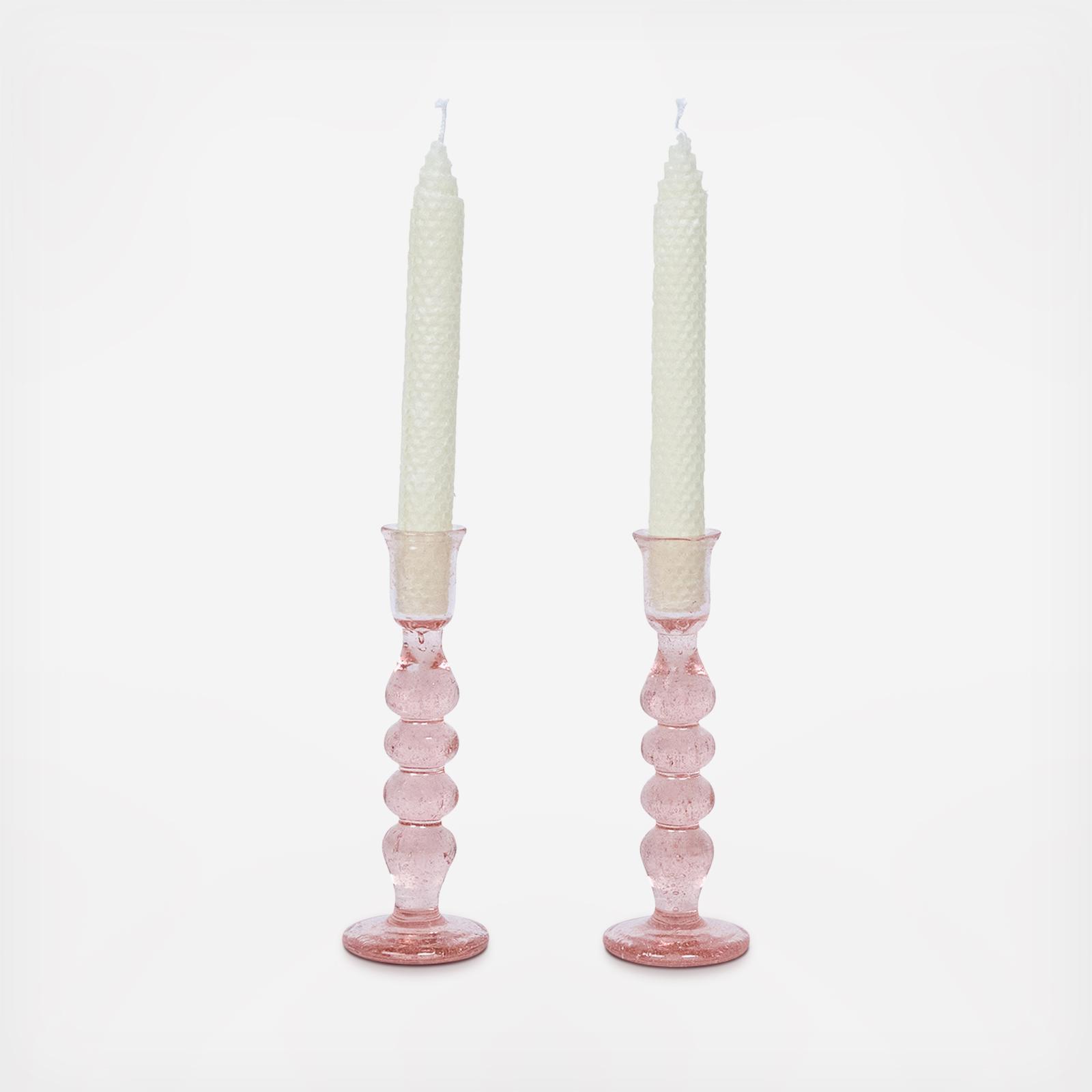 Provence Medium Candlestick Holder, Set of 2