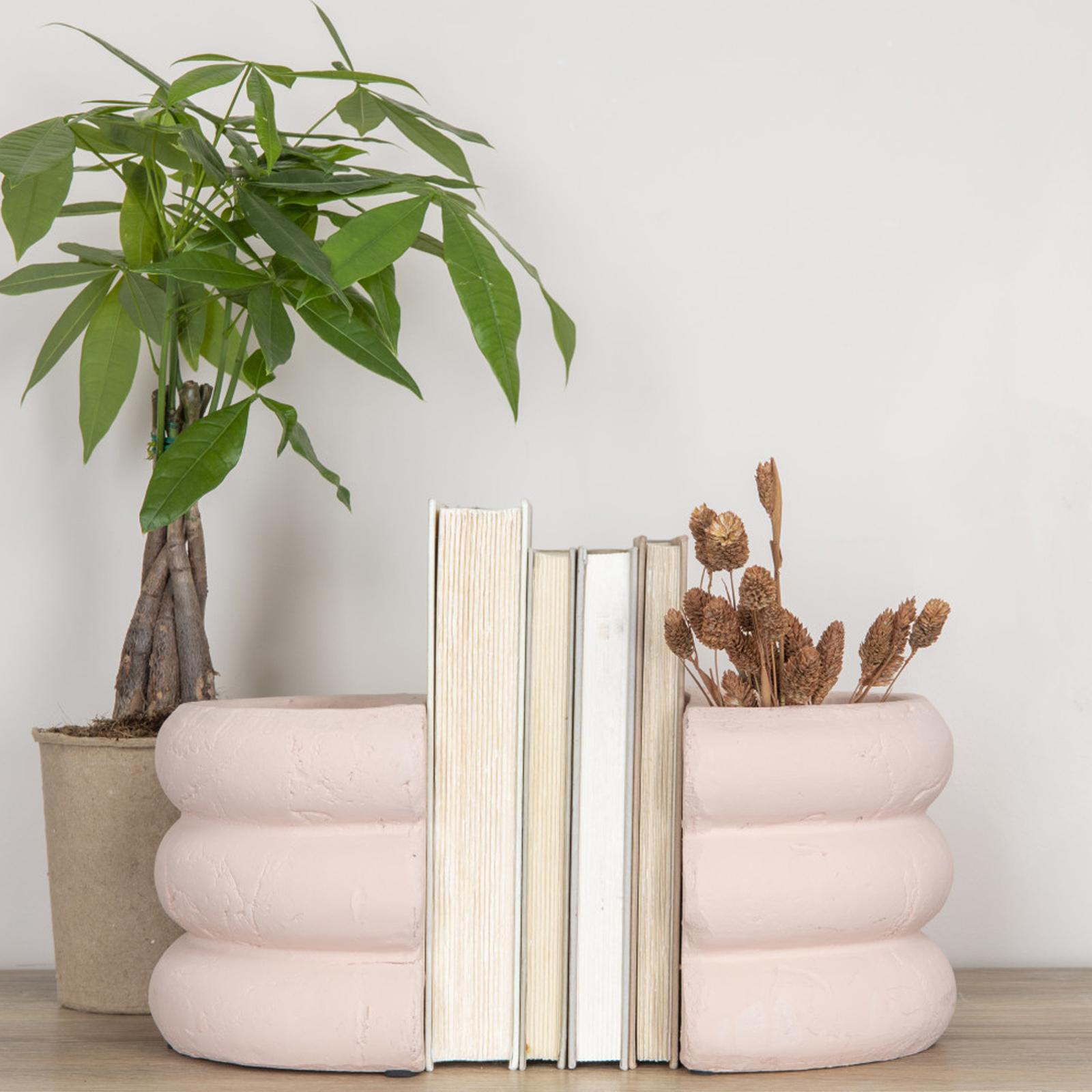 Terracotta Vase Bookend, Set of 2 1 Terracotta Vase Bookend, Set of 2