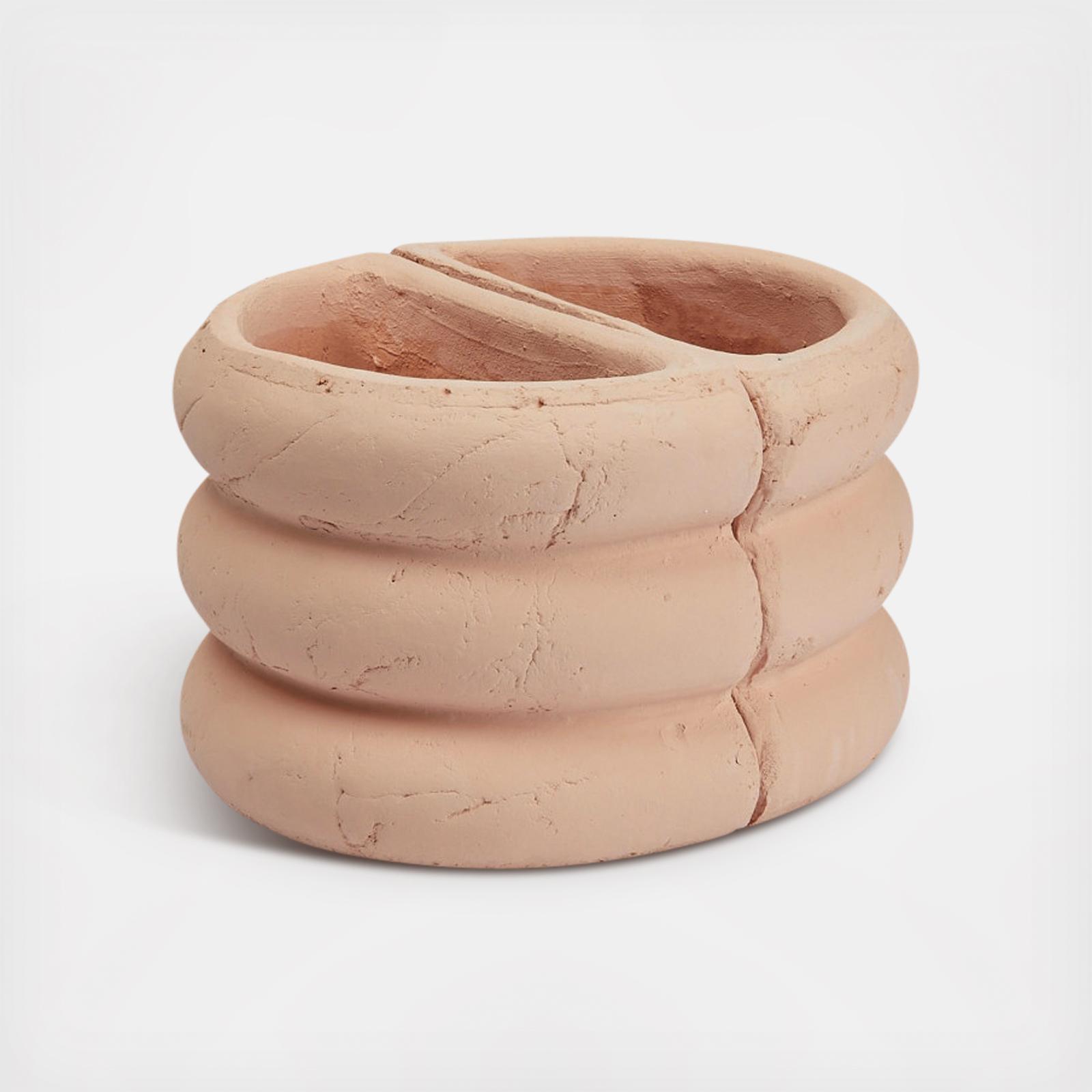 Terracotta Vase Bookend, Set of 2 2 Terracotta Vase Bookend, Set of 2