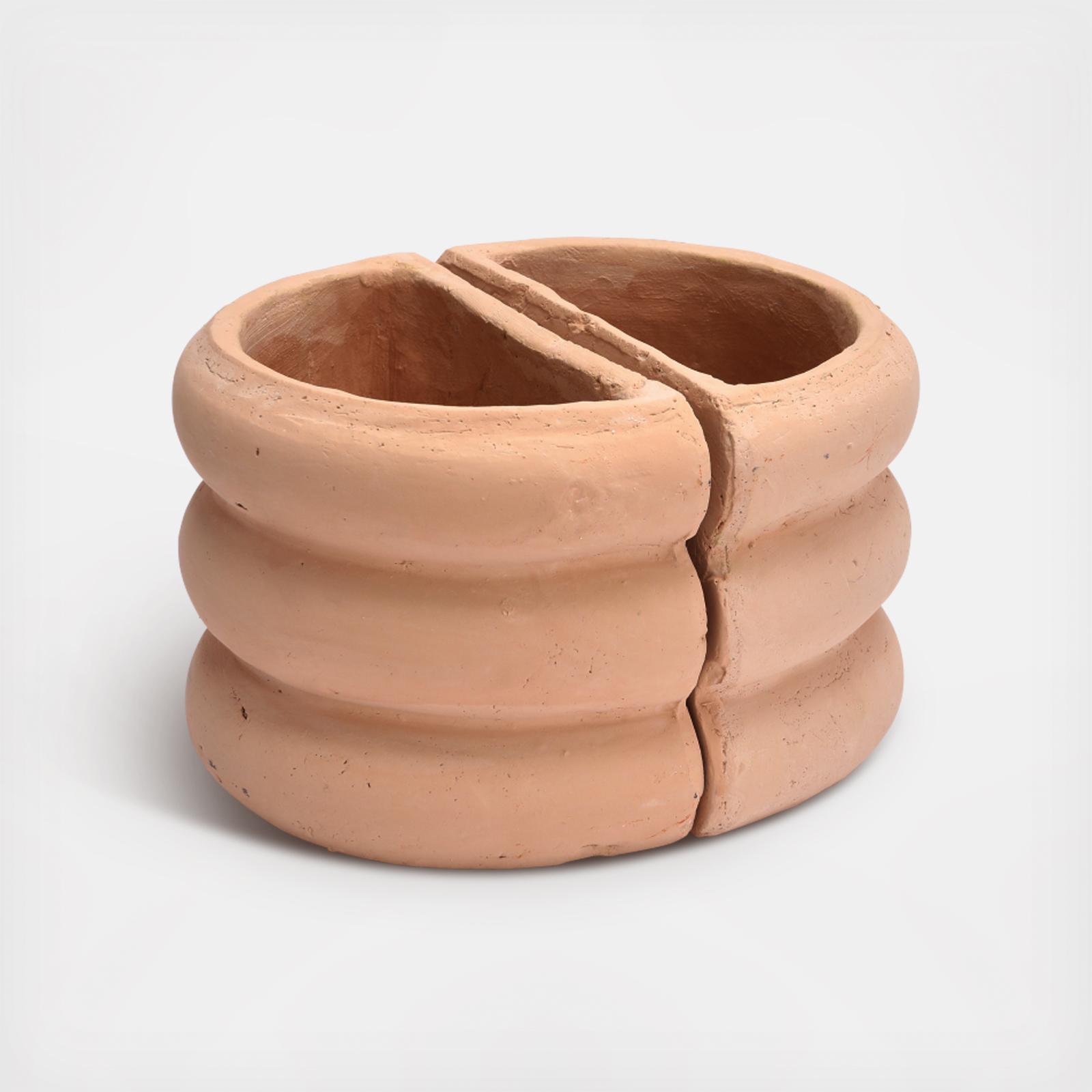 Terracotta Vase Bookend, Set of 2 3 Terracotta Vase Bookend, Set of 2