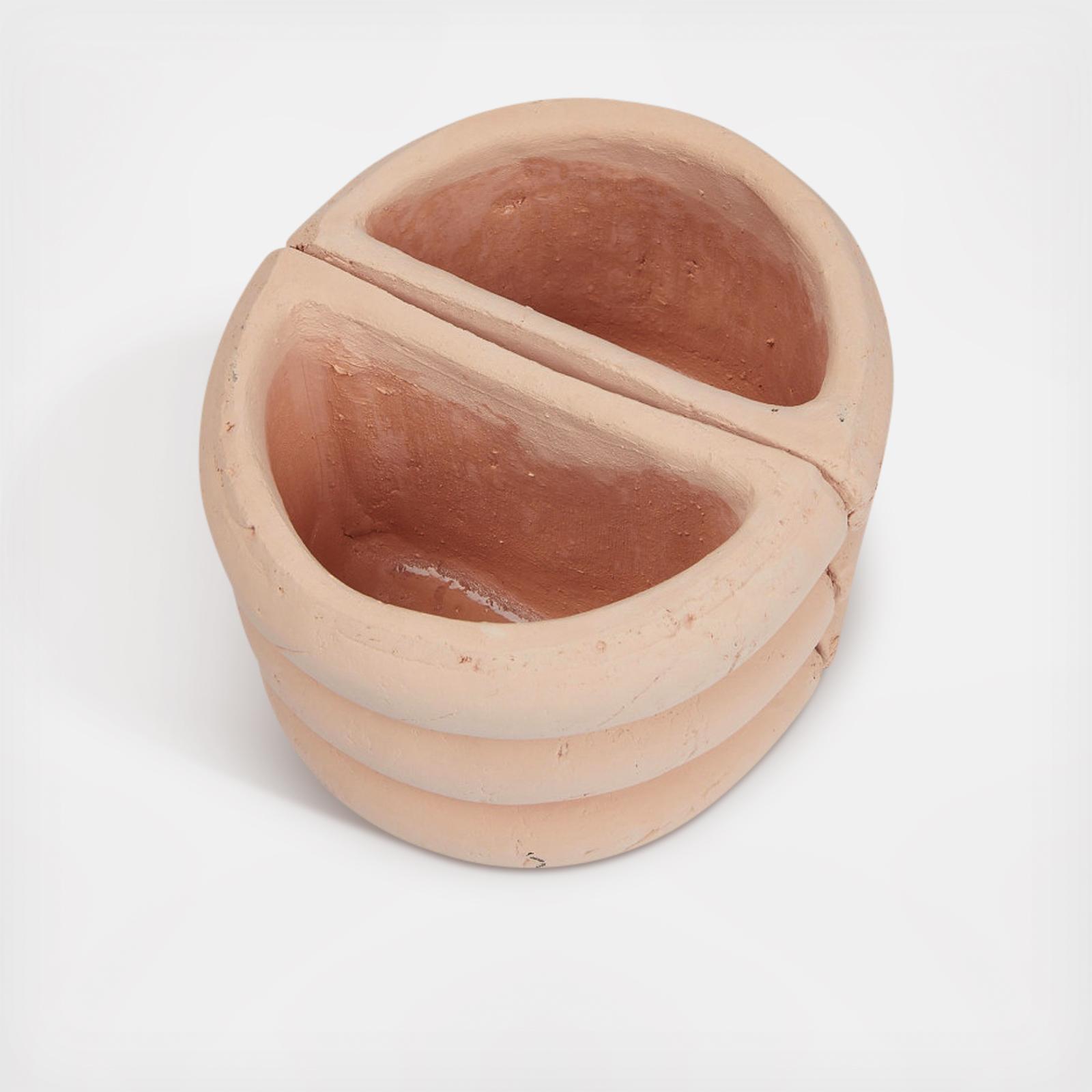 Terracotta Vase Bookend, Set of 2 4 Terracotta Vase Bookend, Set of 2