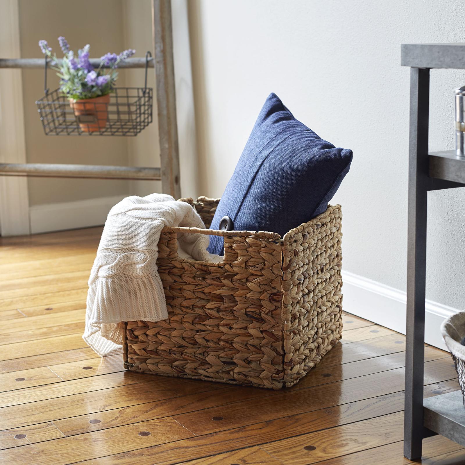 Foldable Wicker Storage Bin 11 Foldable Wicker Storage Bin