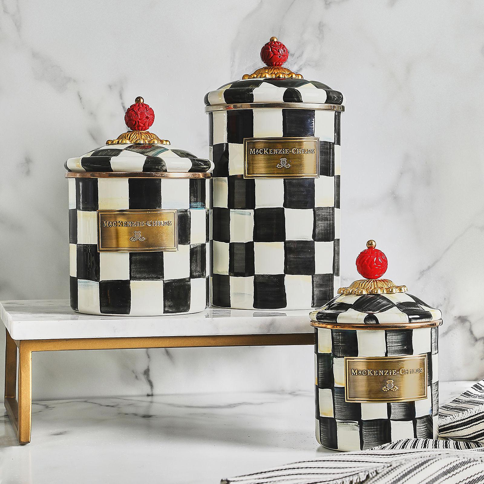 Courtly Check Canister 8 Courtly Check Canister