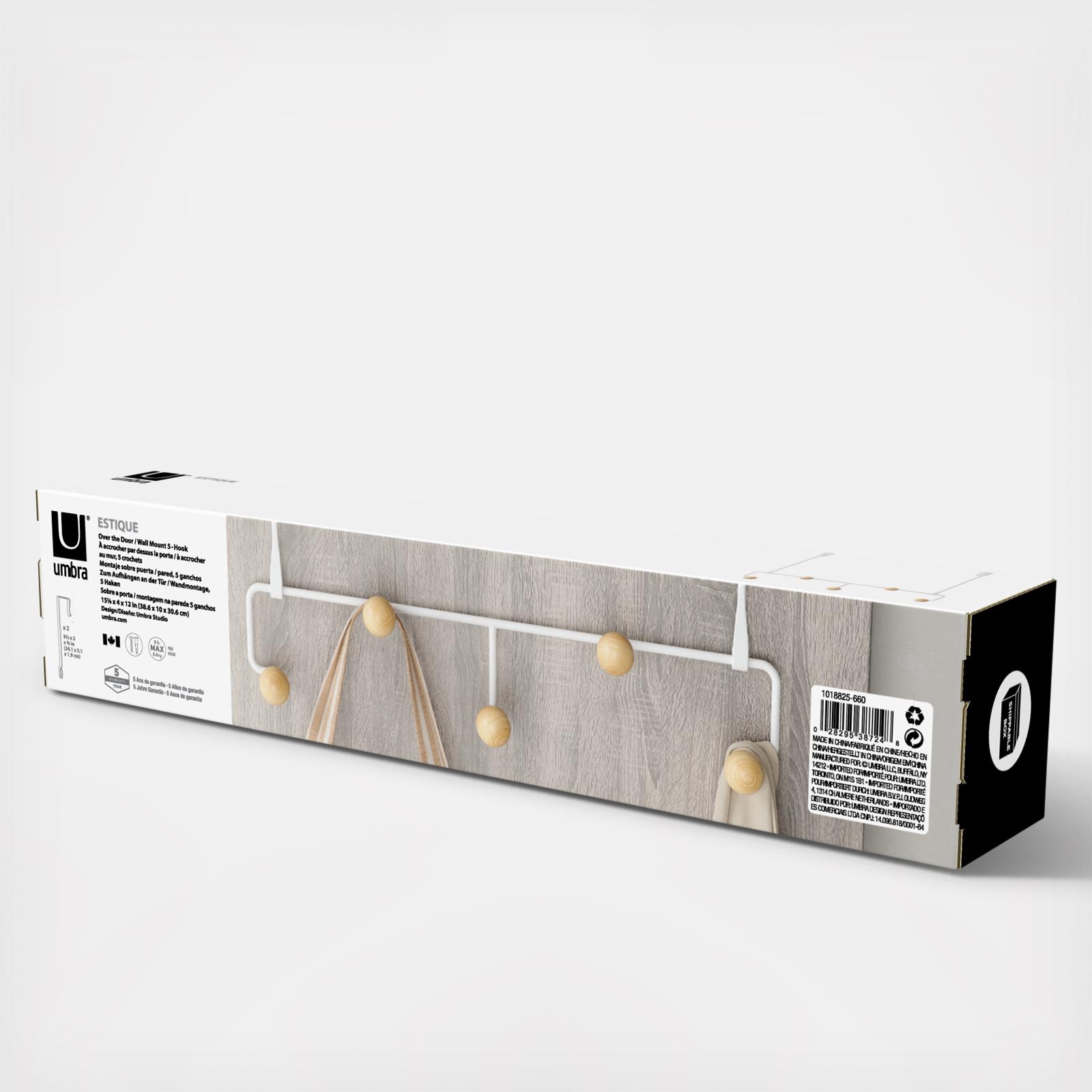 Estique Over the Door 5-Hook Organizer 8 Estique Over the Door 5-Hook Organizer