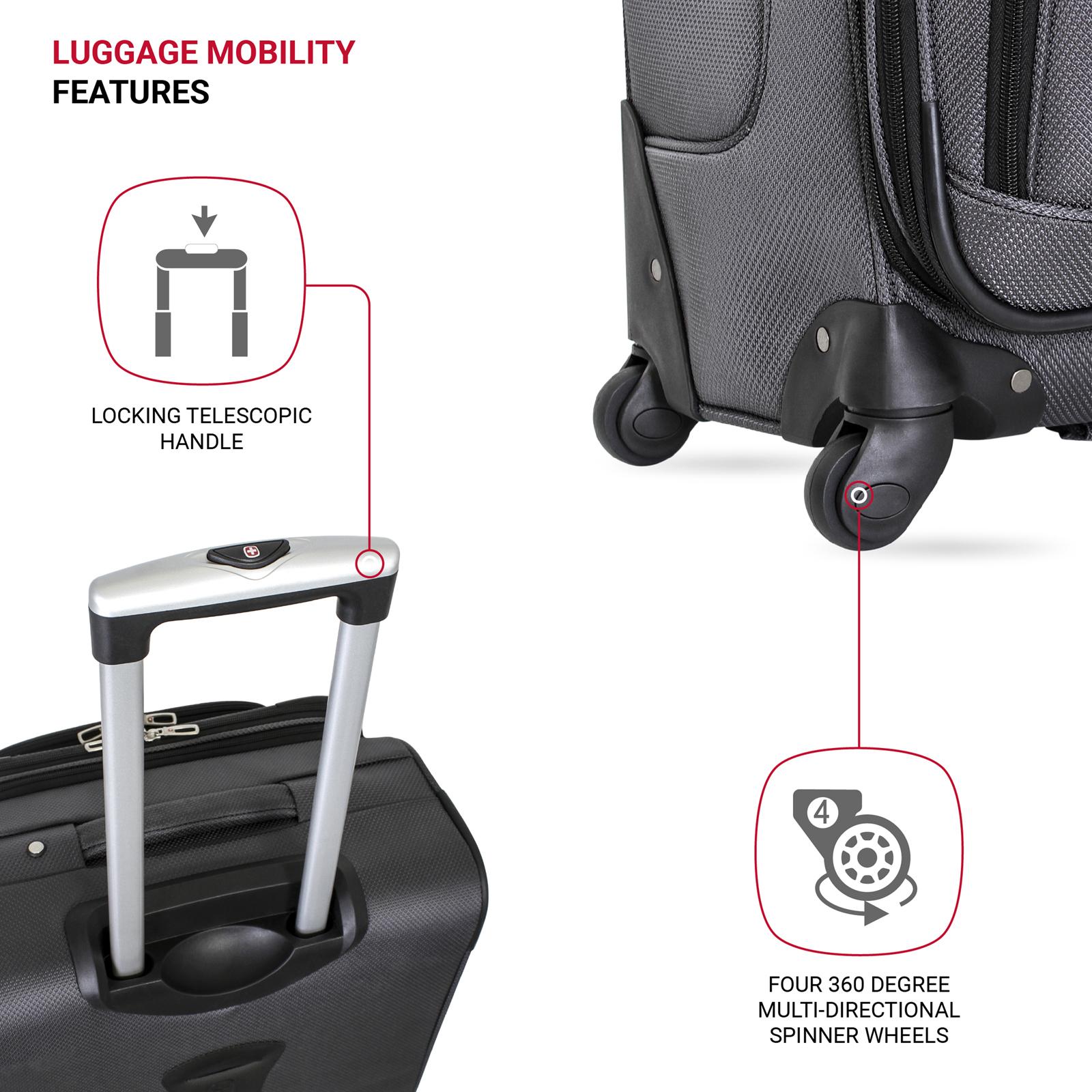 6283 Expandable Spinner 3-Piece Softside Luggage Set 2 6283 Expandable Spinner 3-Piece Softside Luggage Set
