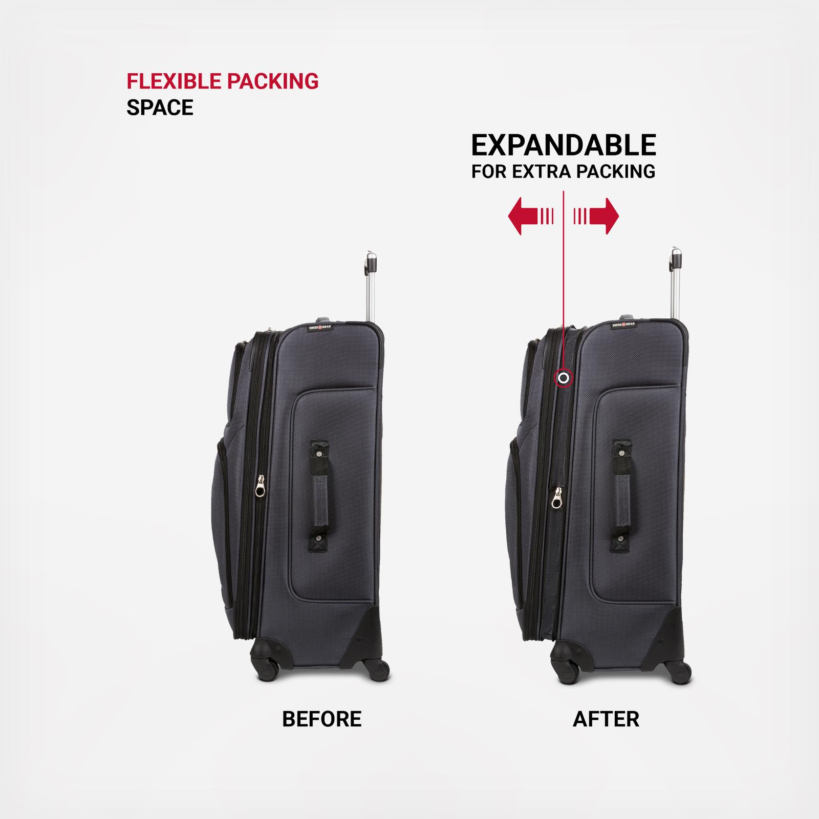 6283 Expandable Spinner 3-Piece Softside Luggage Set 5 6283 Expandable Spinner 3-Piece Softside Luggage Set