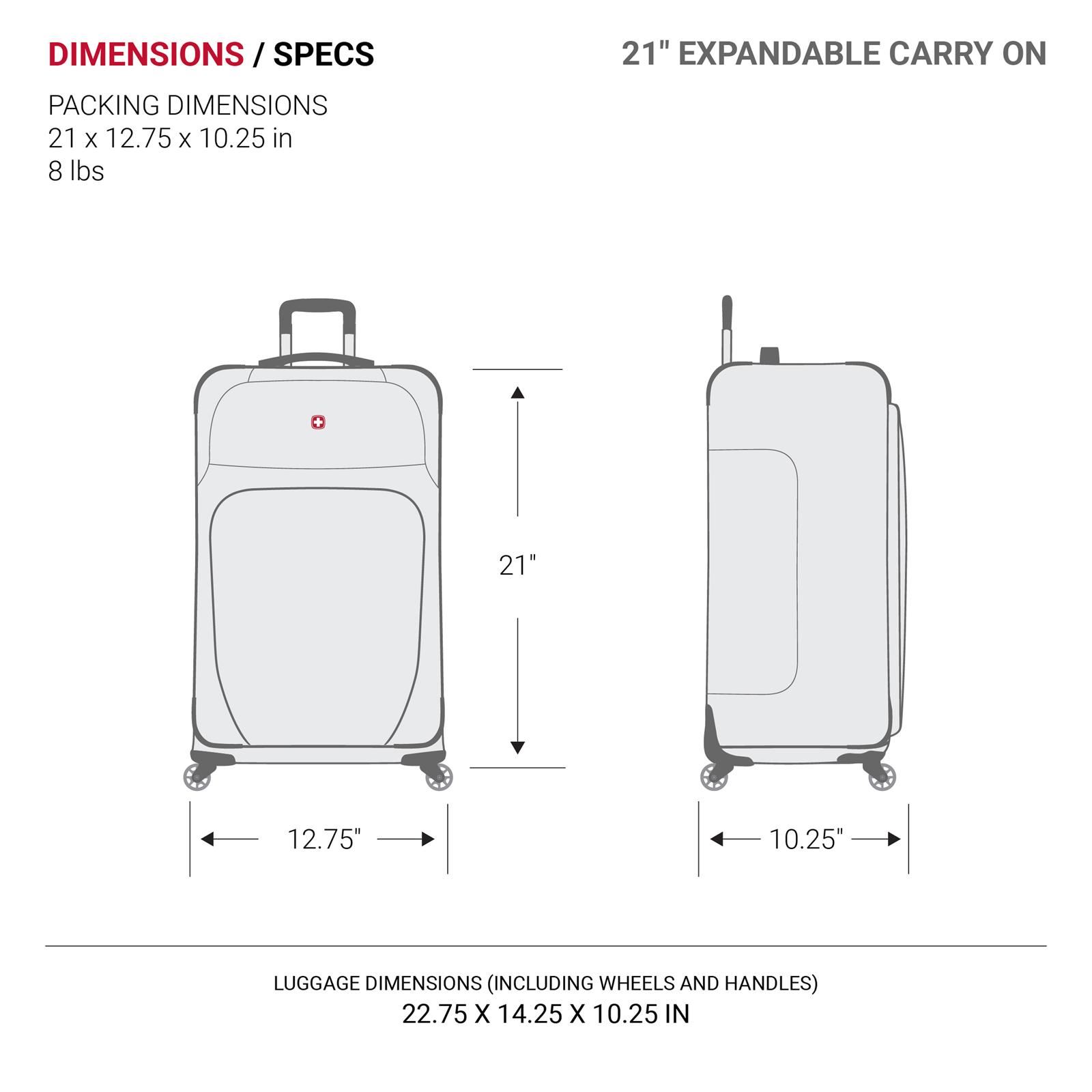 6283 Expandable Spinner 3-Piece Softside Luggage Set 8 6283 Expandable Spinner 3-Piece Softside Luggage Set