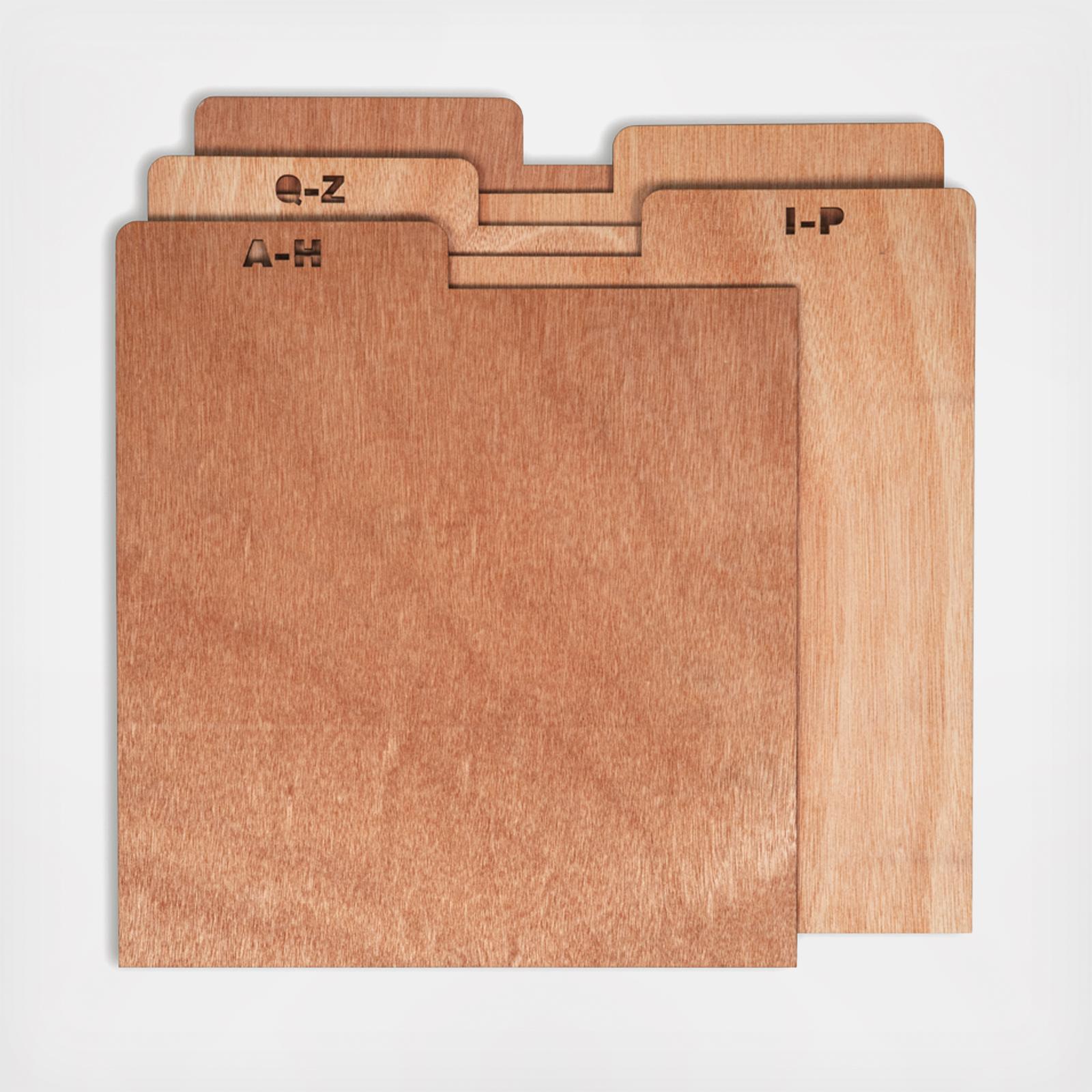 A-Z Vinyl Record Crate Dividers 8 A-Z Vinyl Record Crate Dividers