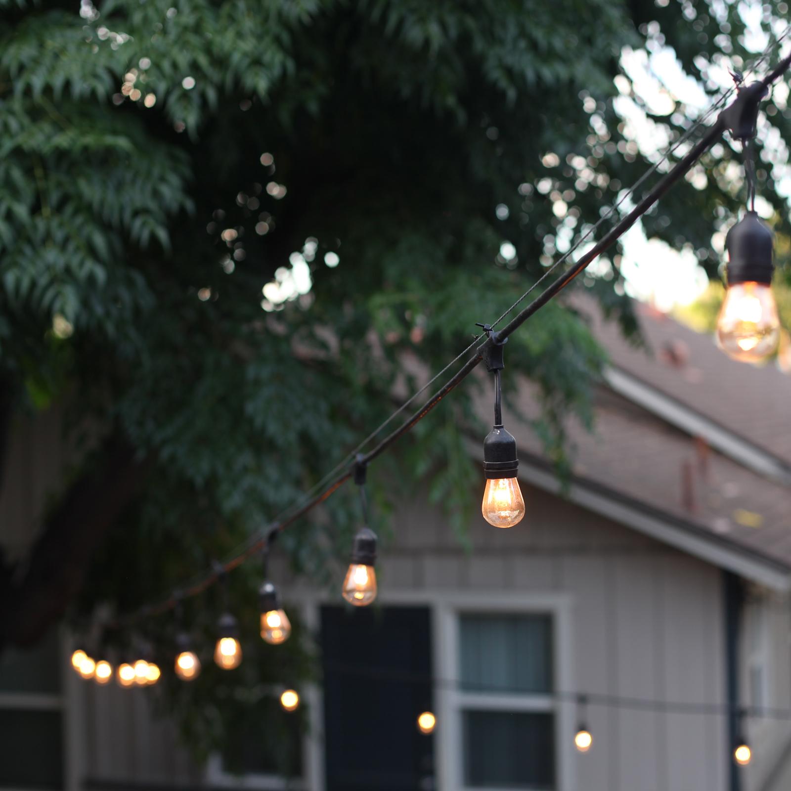 48' Vintage Bulb Shatter Resistant String Light Kit 2 48' Vintage Bulb Shatter Resistant String Light Kit