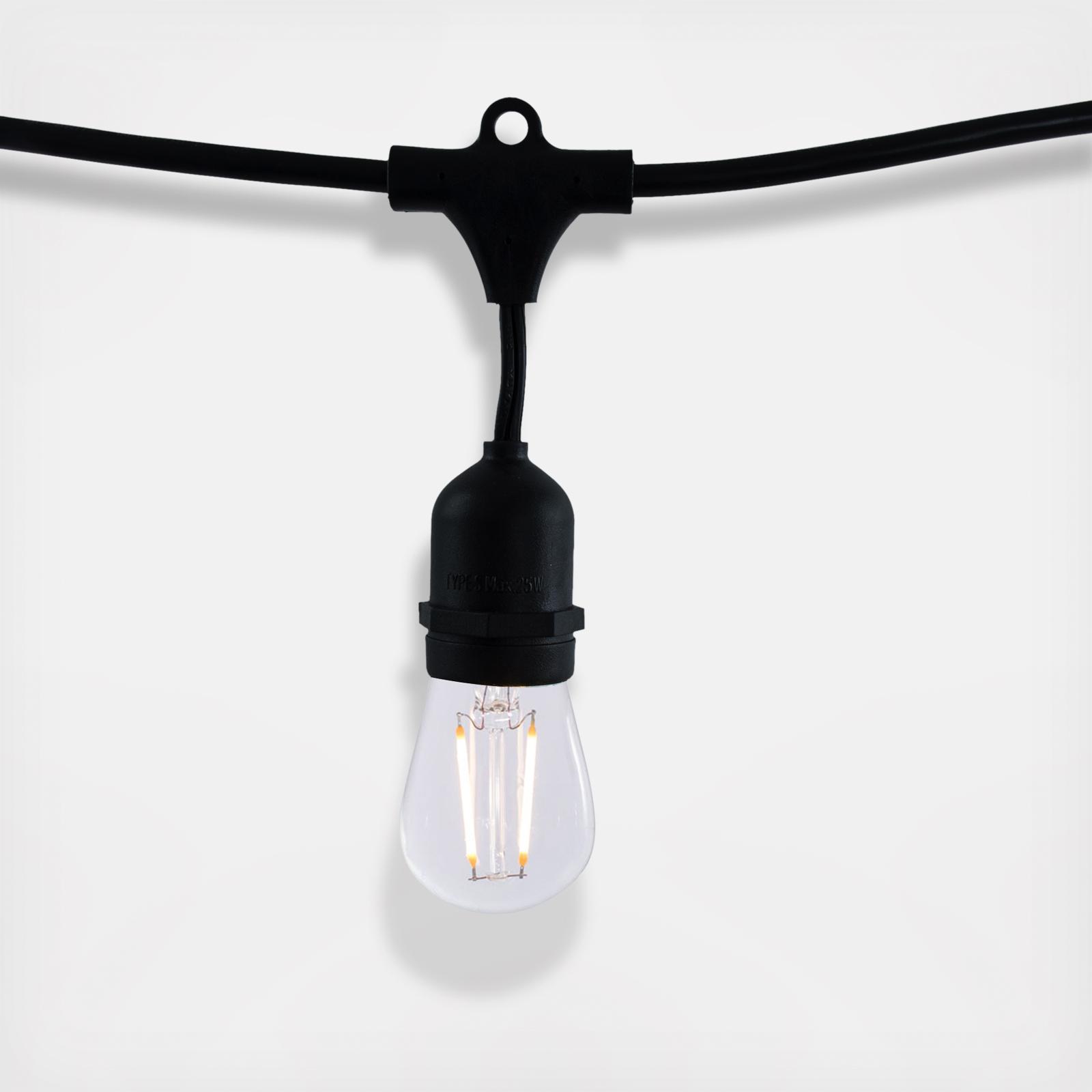 48' Vintage Bulb Shatter Resistant String Light Kit 3 48' Vintage Bulb Shatter Resistant String Light Kit