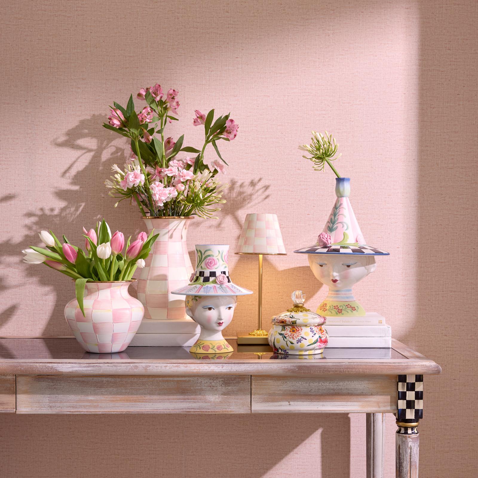 Rosy Check Tall Vase 3 Rosy Check Tall Vase