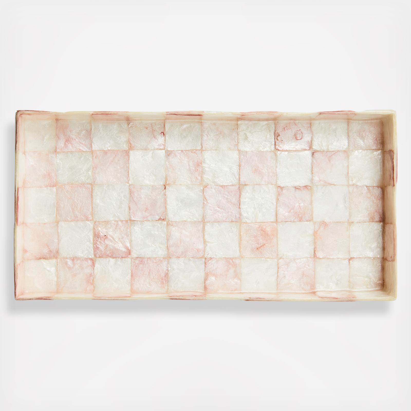 Rosy Check Capiz Vanity Tray 2 Rosy Check Capiz Vanity Tray