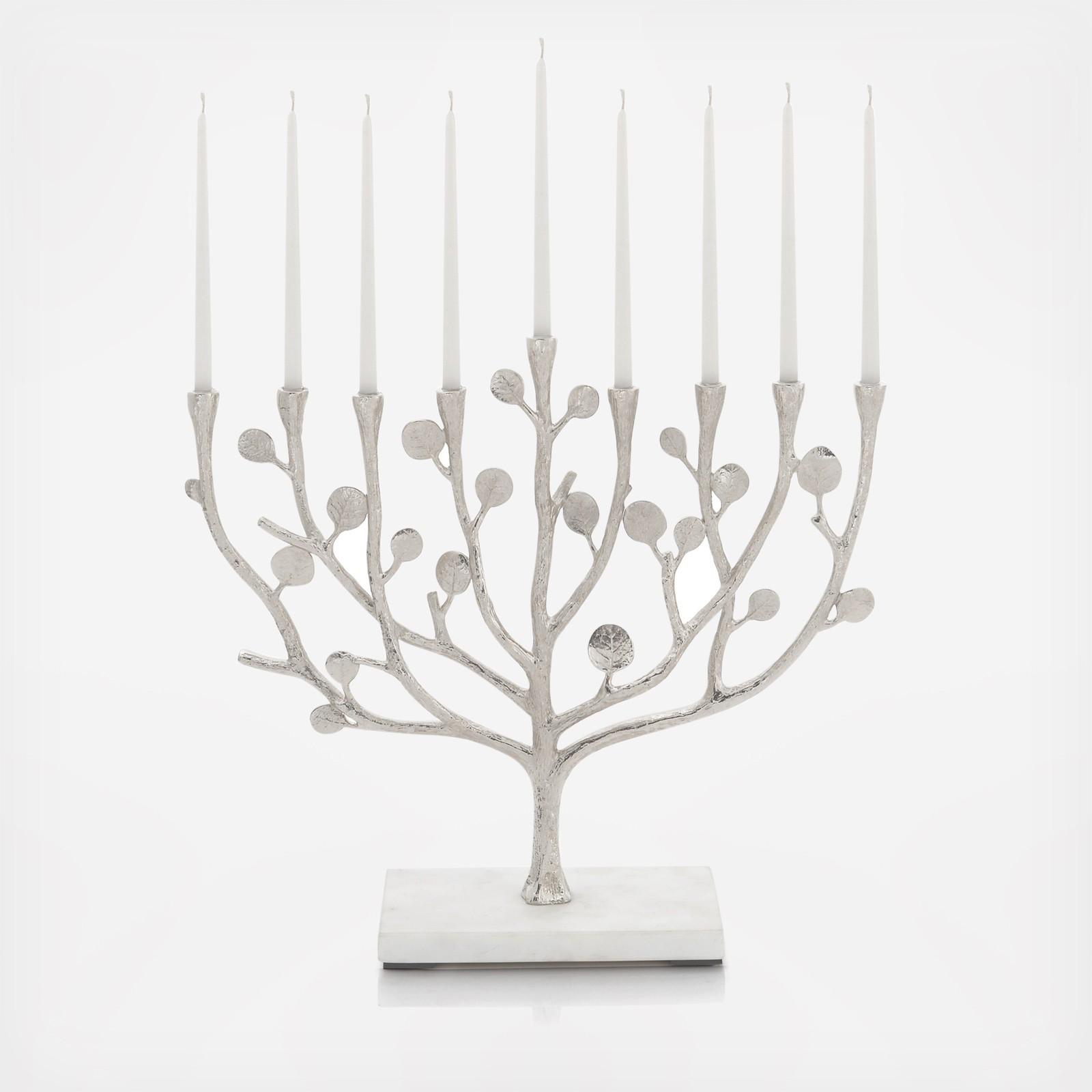 Botanical Leaf Menorah 1 Botanical Leaf Menorah