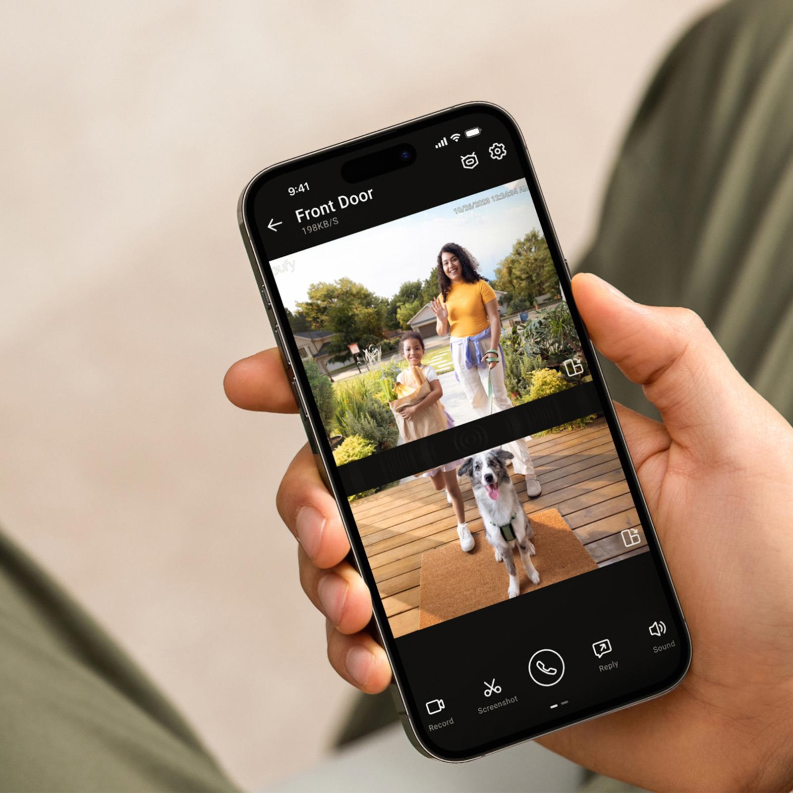 2K Video Doorbell with Dual Camera