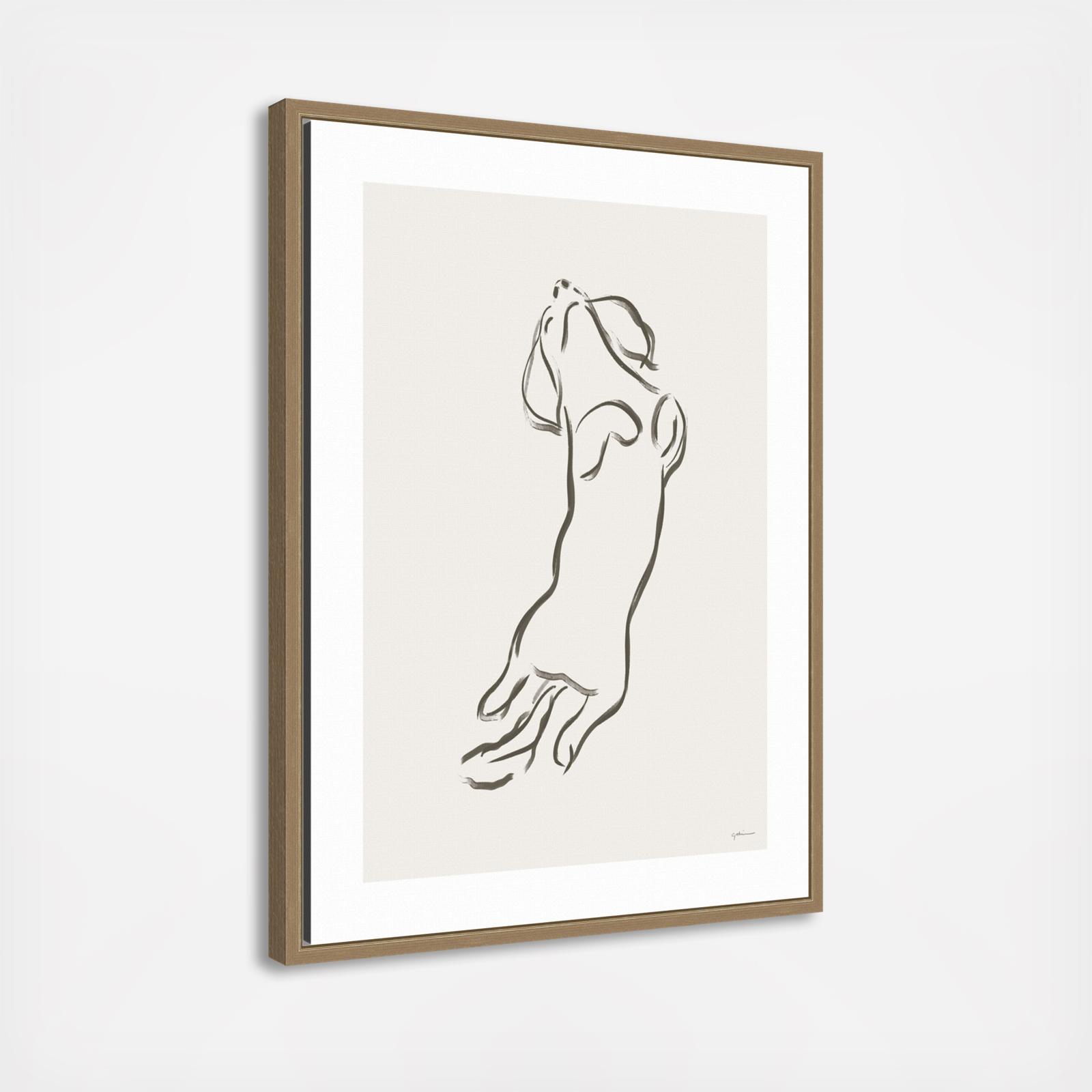 Dachshund Dog Print Framed Canvas Wall Art 4 Dachshund Dog Print Framed Canvas Wall Art