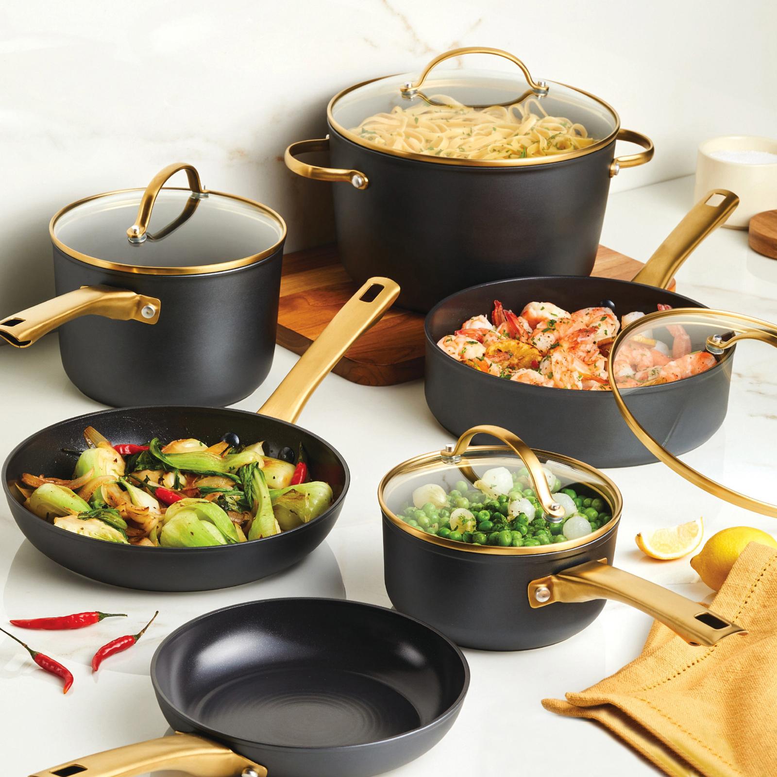 Forged Induction Ceramic Nonstick 12-Piece Cookware Set 7 Forged Induction Ceramic Nonstick 12-Piece Cookware Set