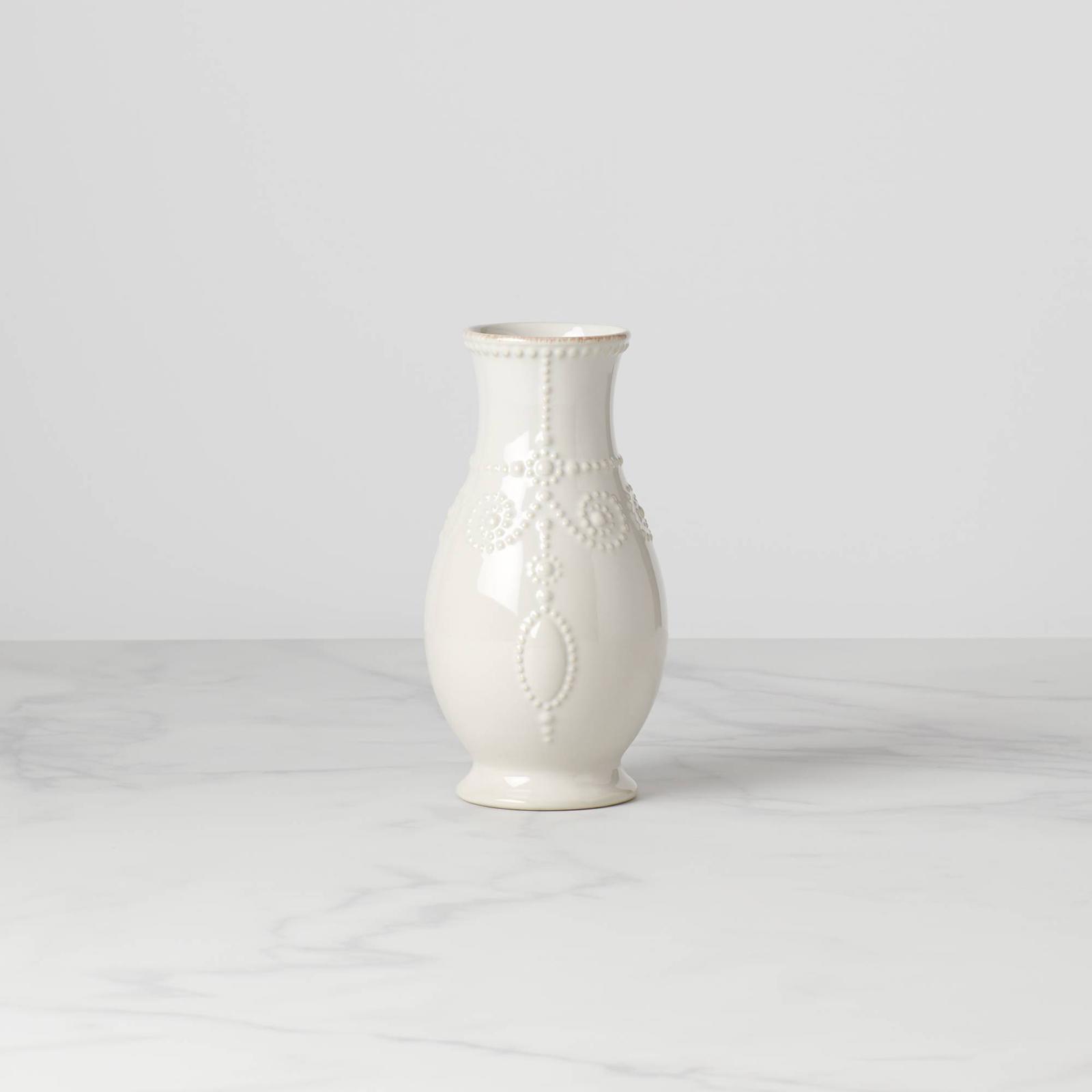 French Perle Fluted Vase 2 French Perle Fluted Vase