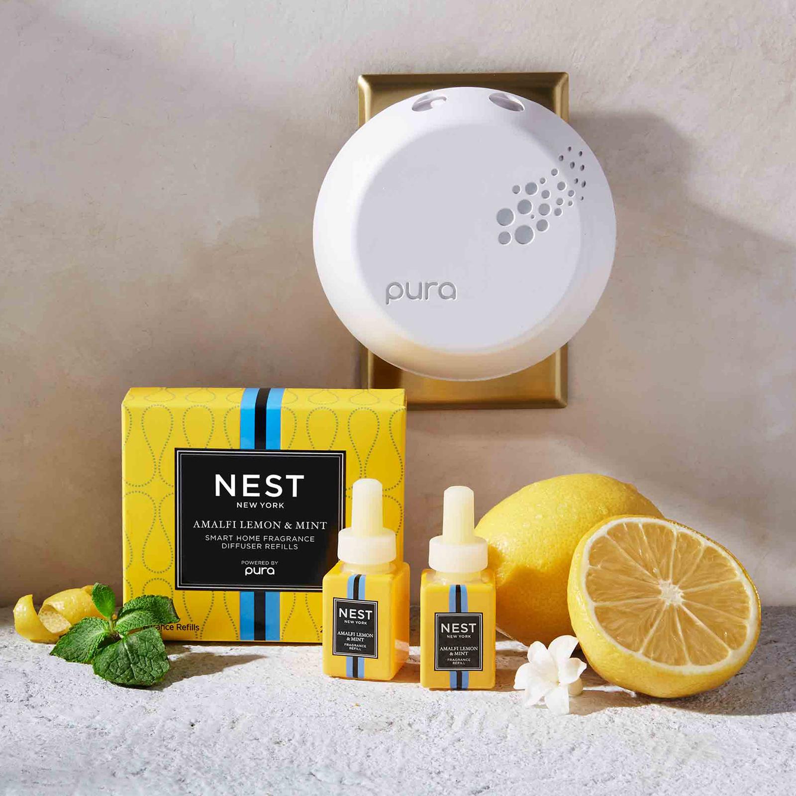 Amalfi Lemon & Mint Pura Diffuser Refill, Set of 2 3 Amalfi Lemon & Mint Pura Diffuser Refill, Set of 2