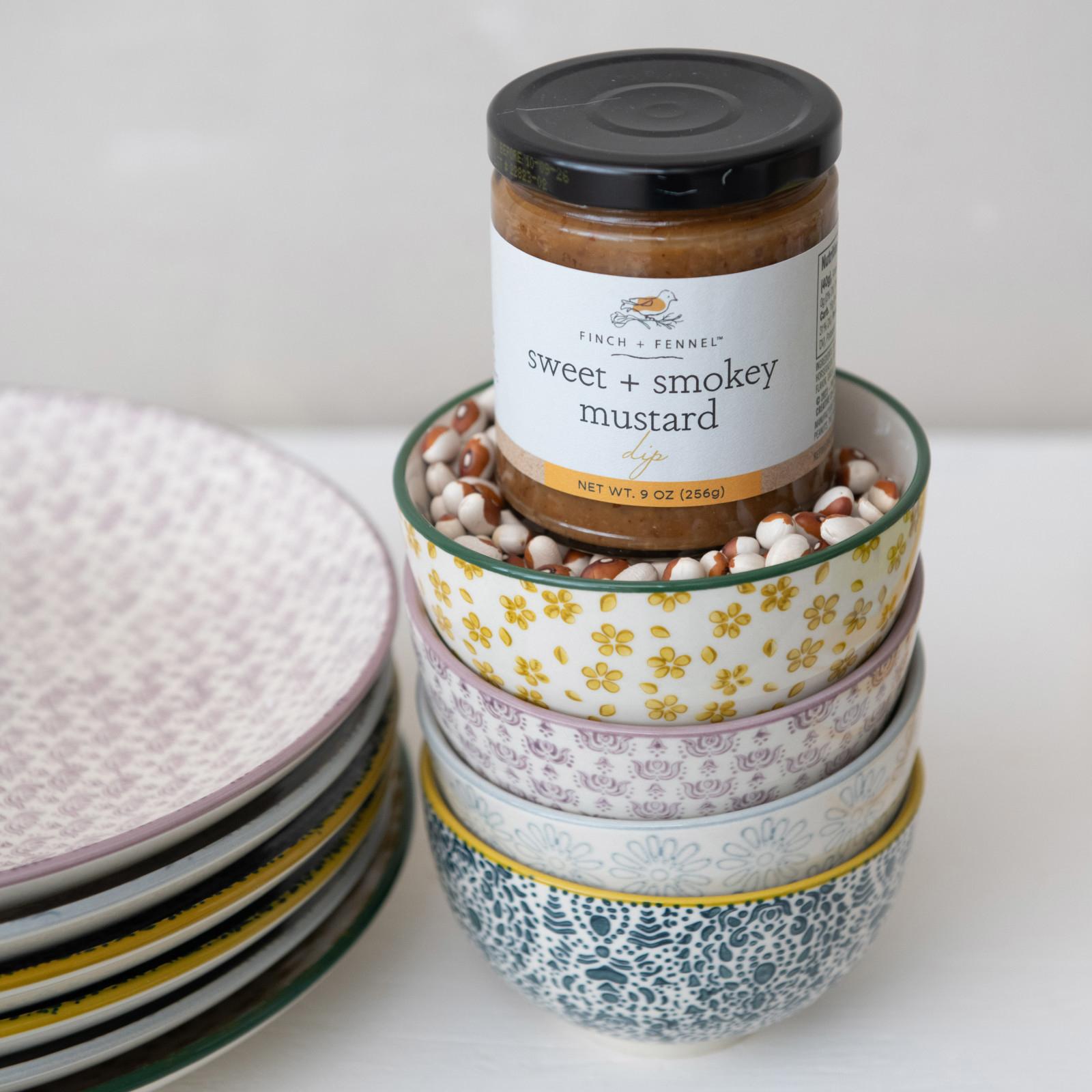 4-Piece Assorted Floral Mosaic Bowl Set 17 4-Piece Assorted Floral Mosaic Bowl Set