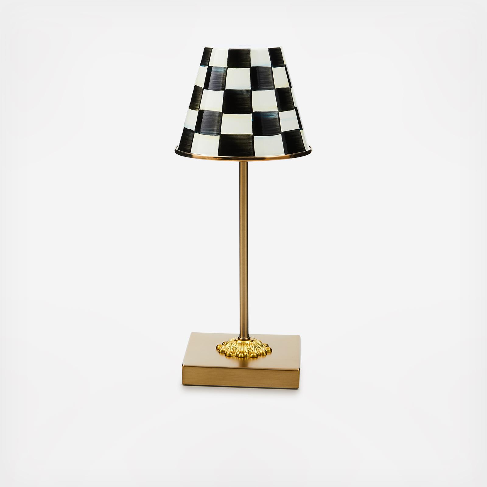 Courtly Check LED Rechargeable Cafe Table Lamp 1 Courtly Check LED Rechargeable Cafe Table Lamp