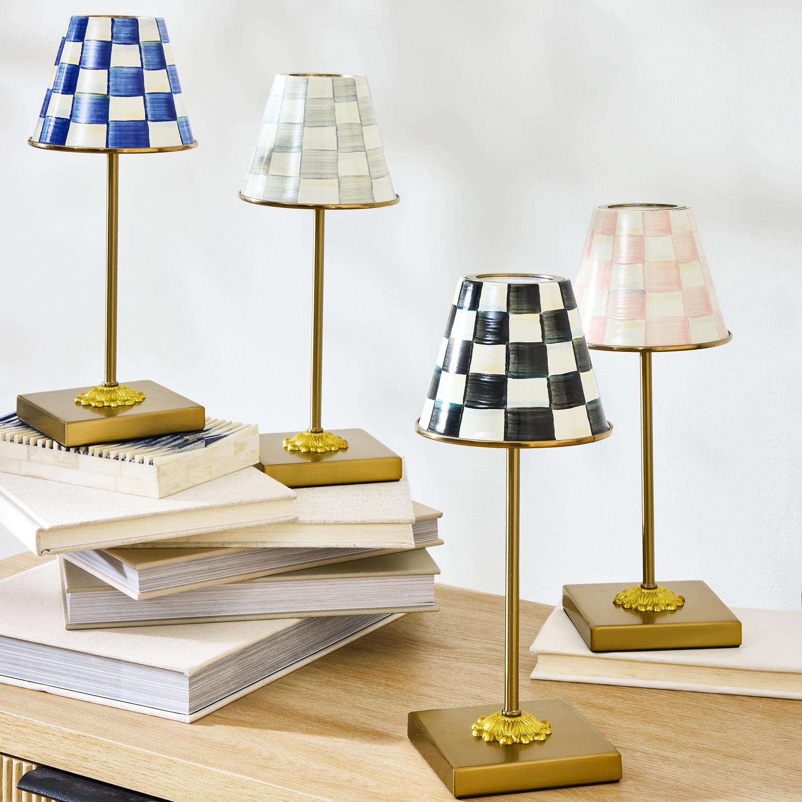Courtly Check LED Rechargeable Cafe Table Lamp 4 Courtly Check LED Rechargeable Cafe Table Lamp