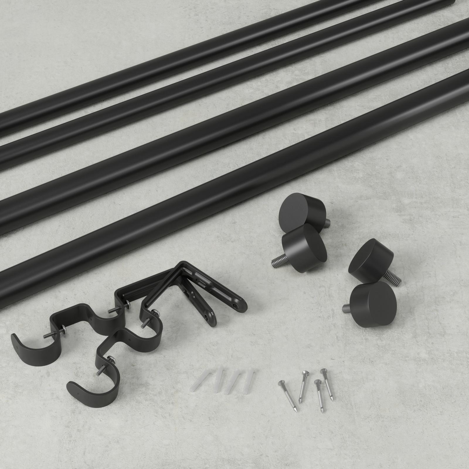 Cappa Double Curtain Rod 3 Cappa Double Curtain Rod