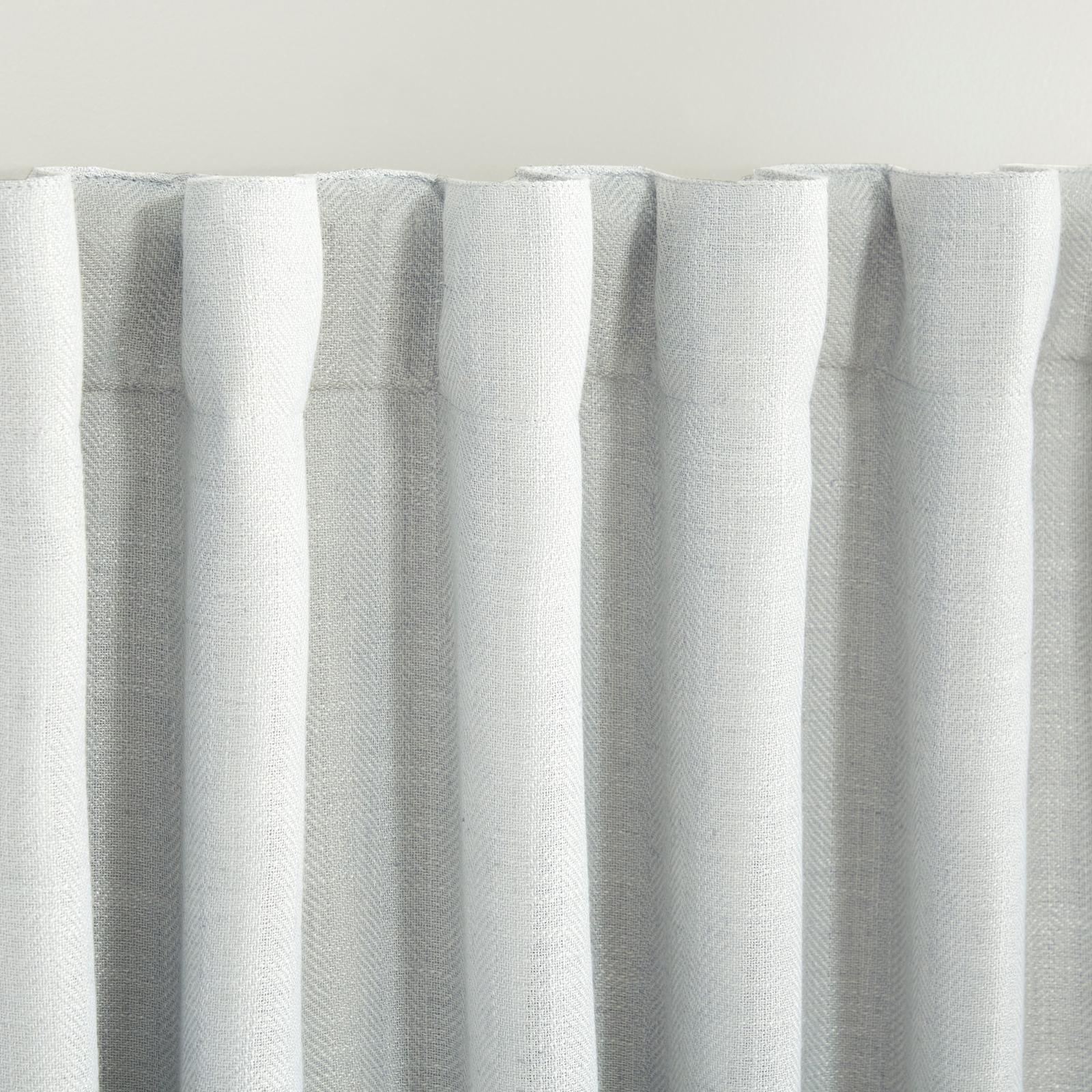 Herringbone Blackout Curtain Panel