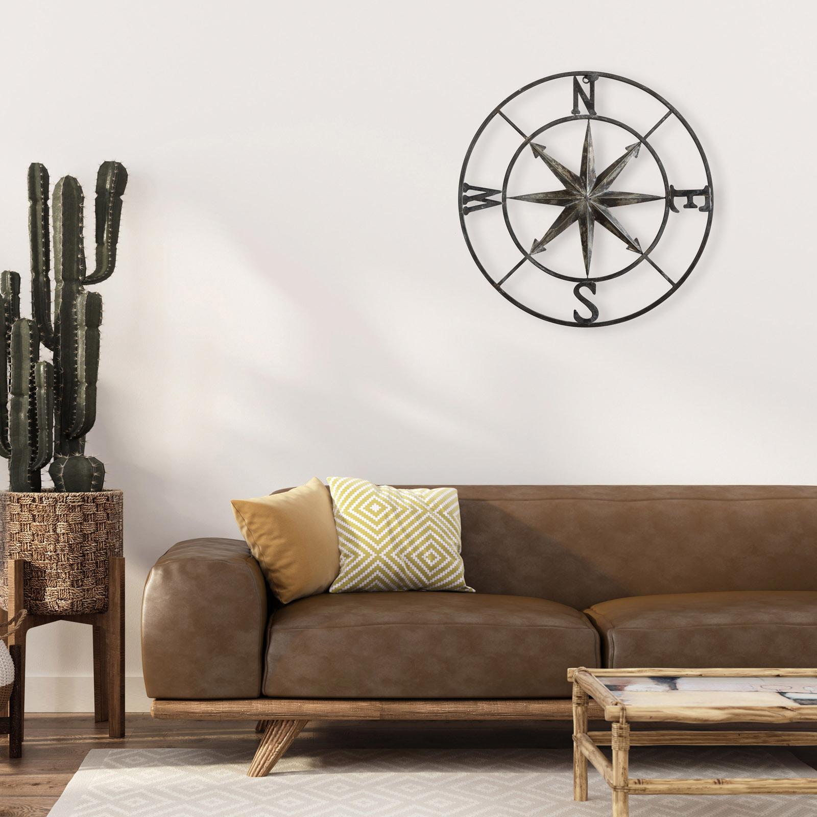 Metal Compass Wall Decor 4 Metal Compass Wall Decor