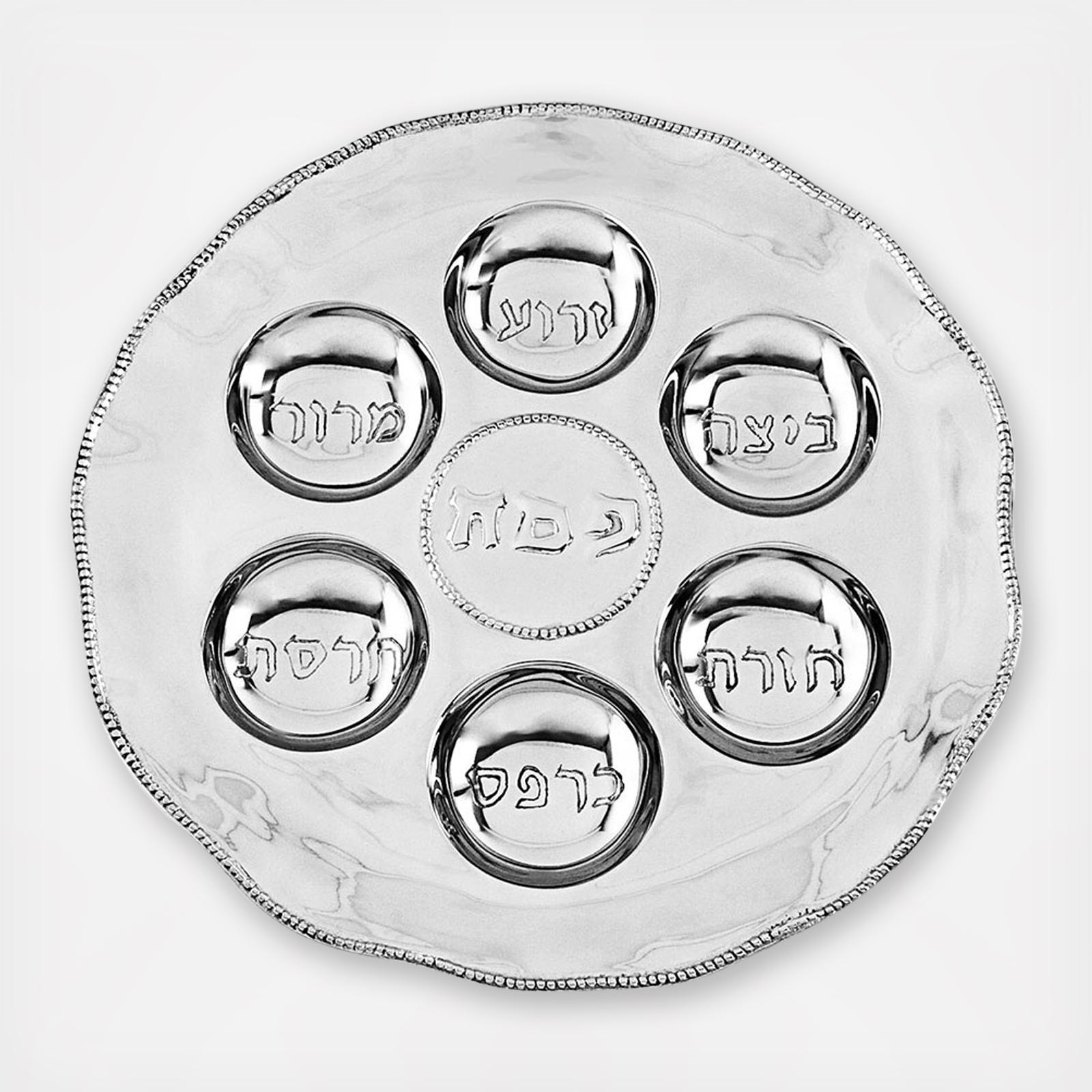 Pearl Seder Plate 1 Pearl Seder Plate